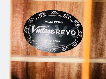 🌟BRAND NEW MODEL🌟 Vintage REVO ELEKTRA ~ Natural Silk Electro-Acoustic Guitar!