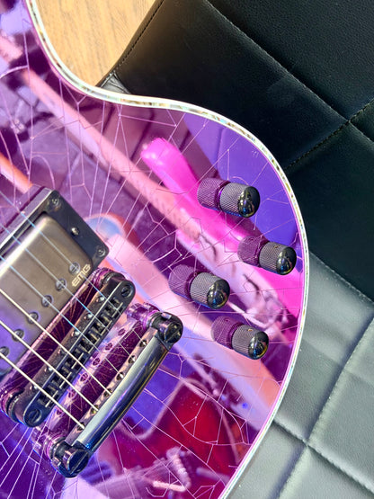 🔥2021🔥 Jackson Pro Series Marty Friedman MF-1 Purple Cracked Mirror Signature!