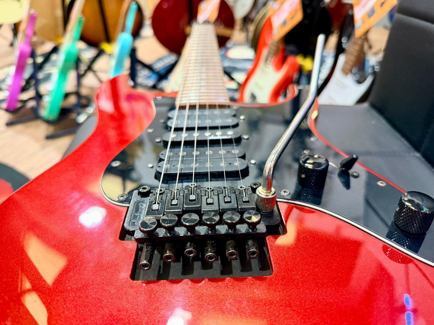 🔥90’s KOREA🔥 Jackson PS-1 Performer Metallic Red~ Floyd Rose~ HSH Pickups!