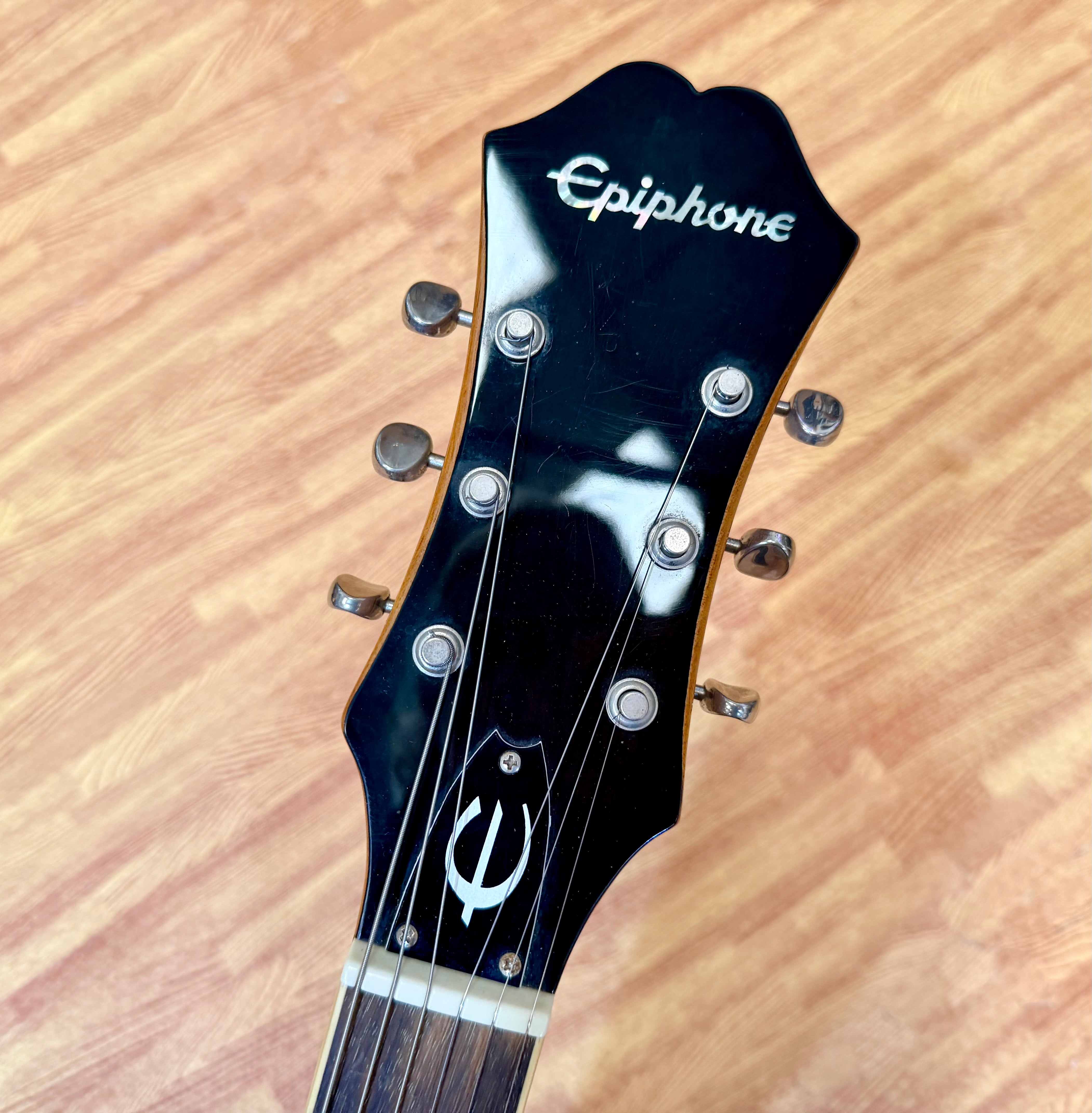 ⚡️2016⚡️ Epiphone Casino Natural Hollowbody P90 Electric Guitar~ Dogear Pickups!