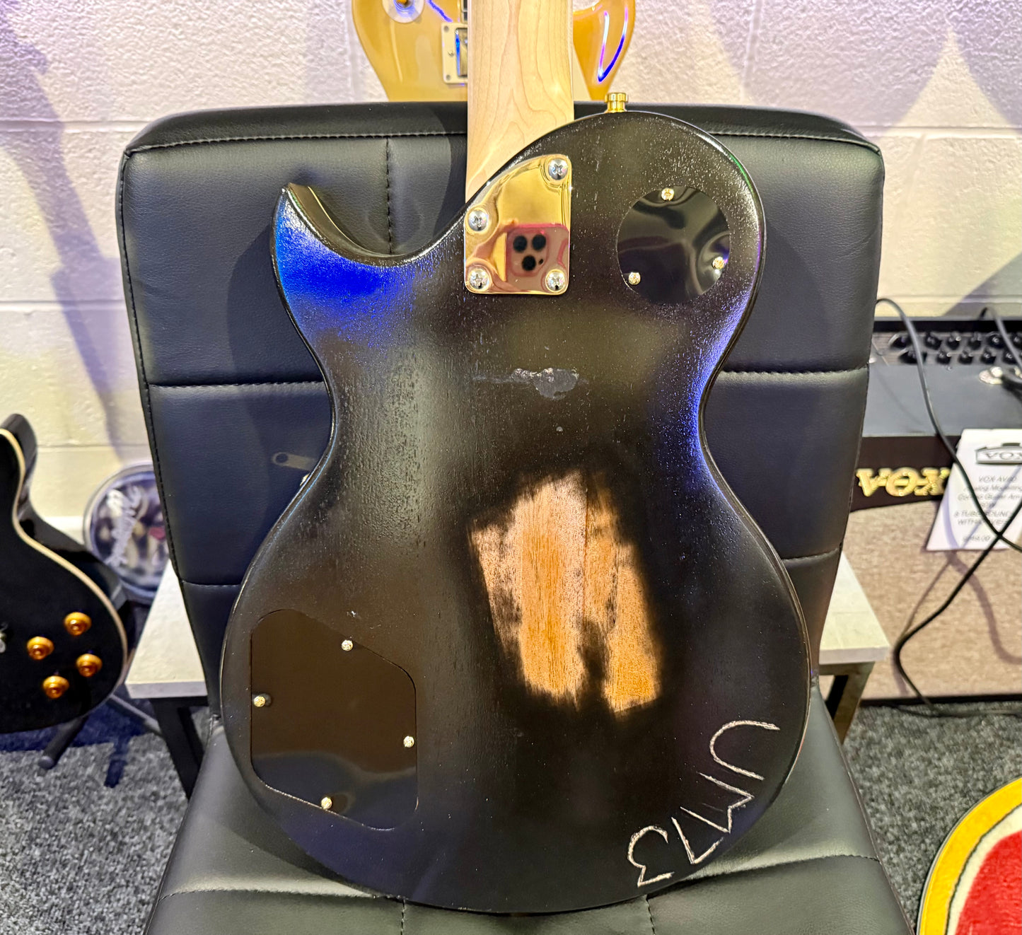 🔥CUSTOM BUILD🔥 James Hetfield Iron Cross Guitar~ Genuine EMG Het set~ESP Style