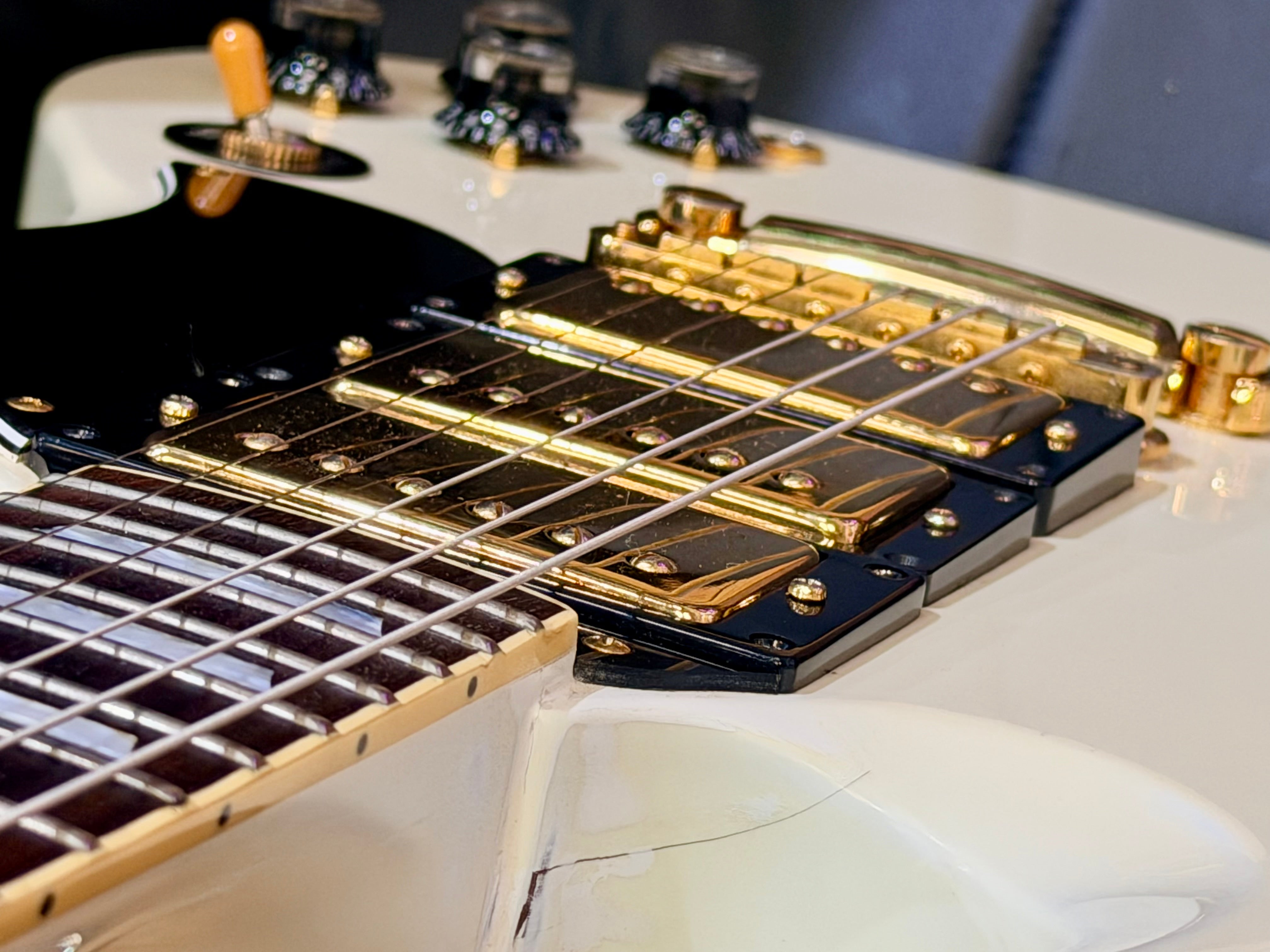 🇯🇵2004🇯🇵 Tokai Custom SG MIJ Japan 3 Pickup~ Alpine White & Gold Japanese!