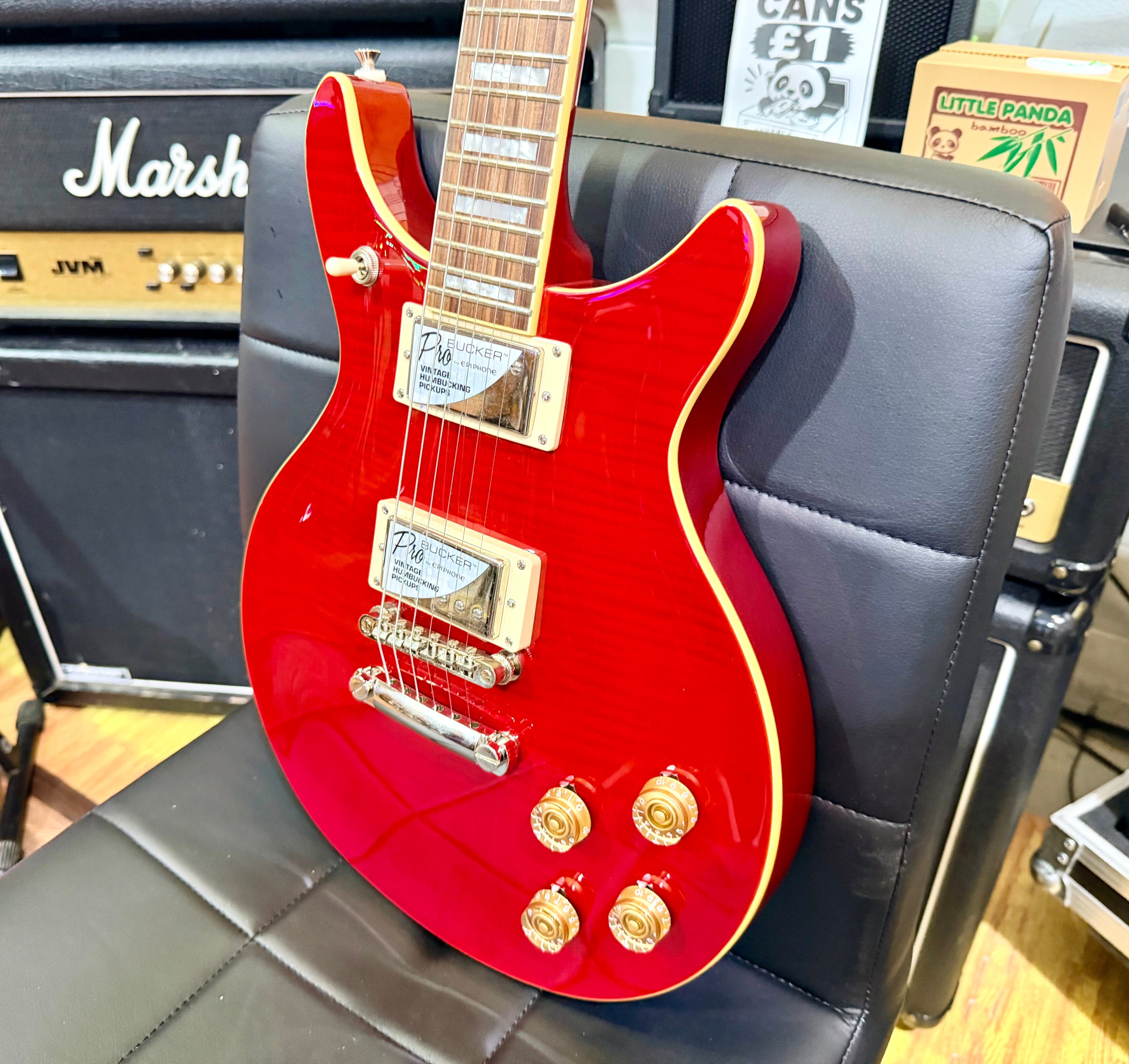 🍒2019🍒 Epiphone DC PRO Black Cherry Electric Guitar~ Ex-Demo~ Mint!