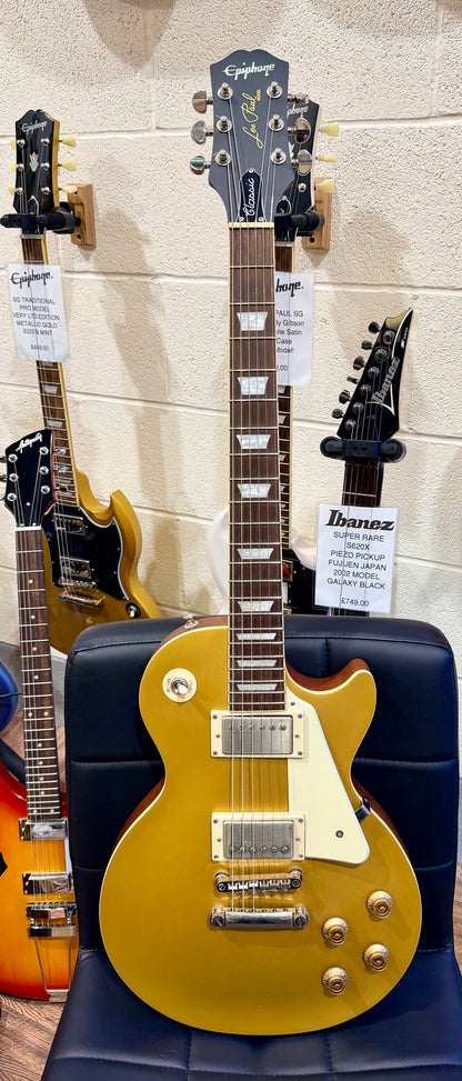 🌟2021 UPGRADED🌟 Epiphone Les Paul Classic Worn Metallic Gold~ Iron Gear P’ups!