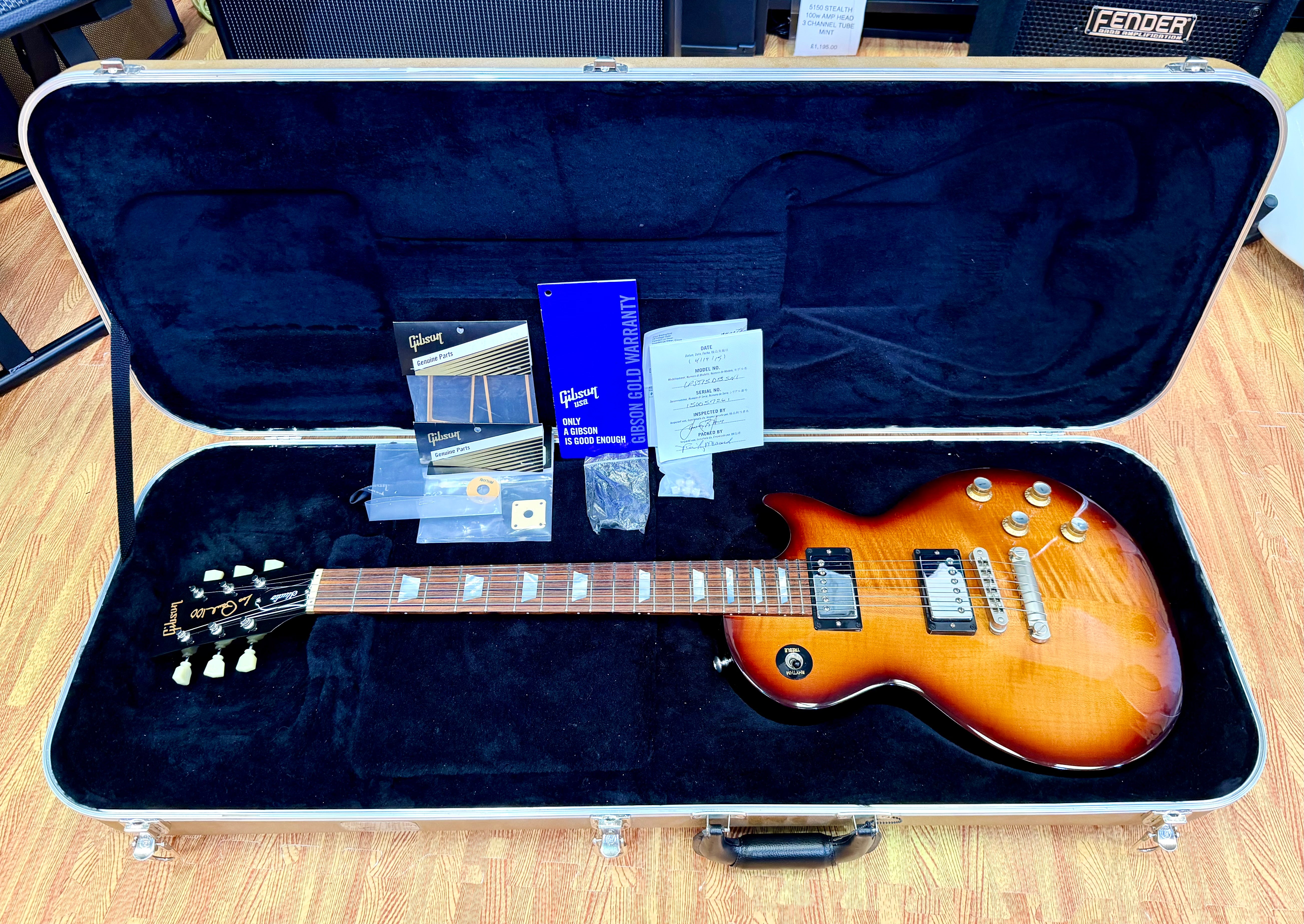 ✨2015✨ Gibson Les Paul Studio~ 100th Birthday Model~ Desert Burst~ Gold Case!