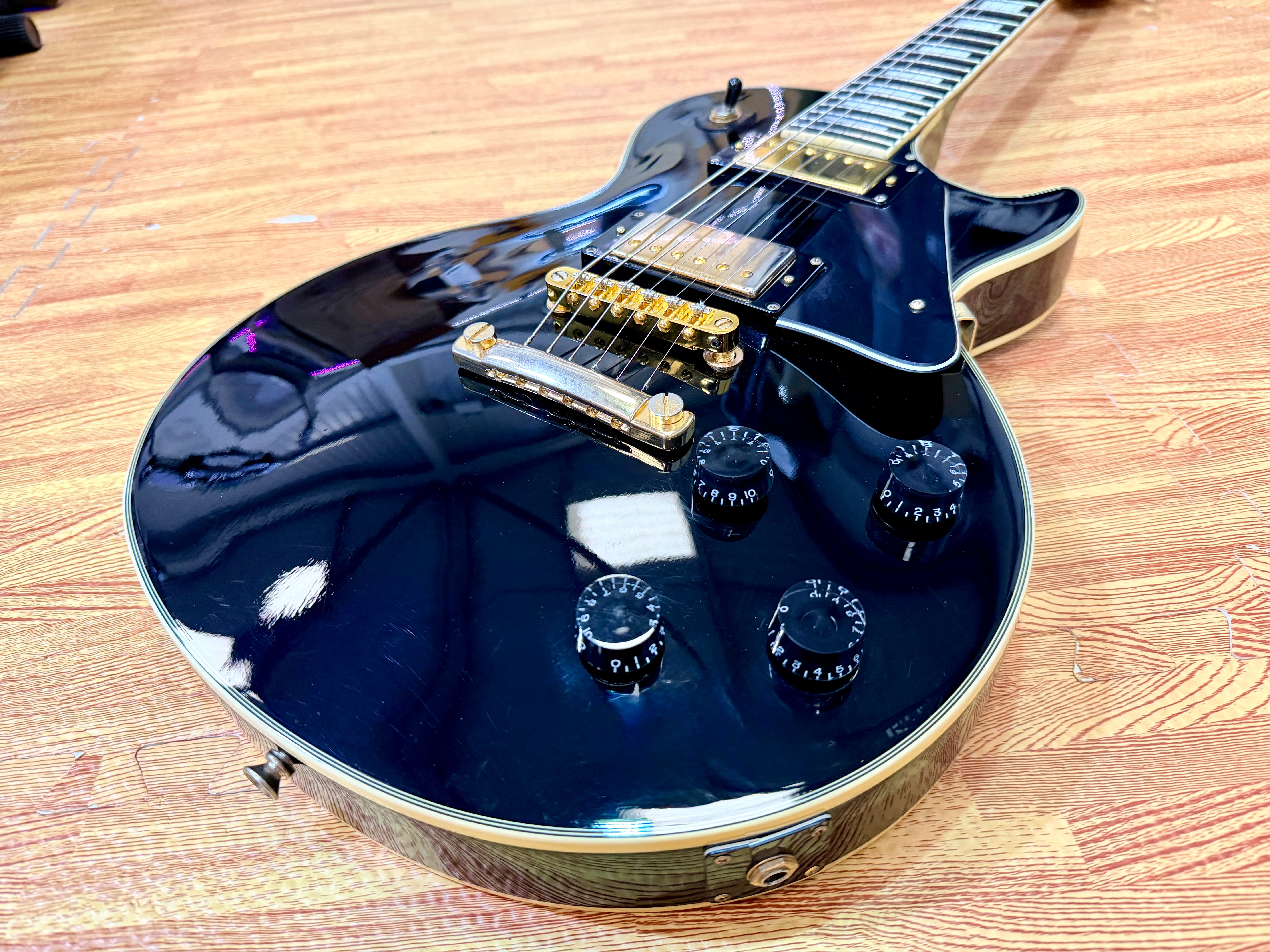 🔥RARE 1989🔥 Epiphone Les Paul Custom MIK First Year~ Open Book~ Korea~ Black!