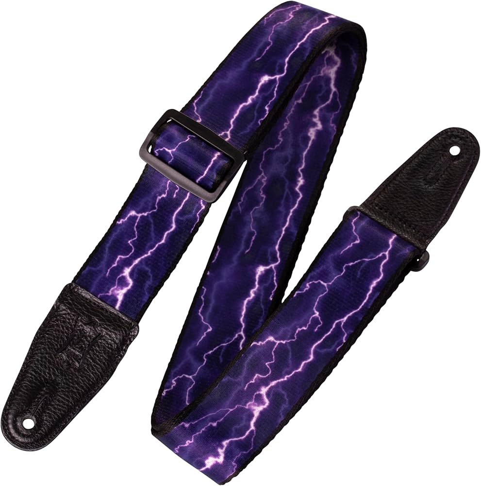 Levy's MP-18 2" Polyester Guitar Strap- Lightning