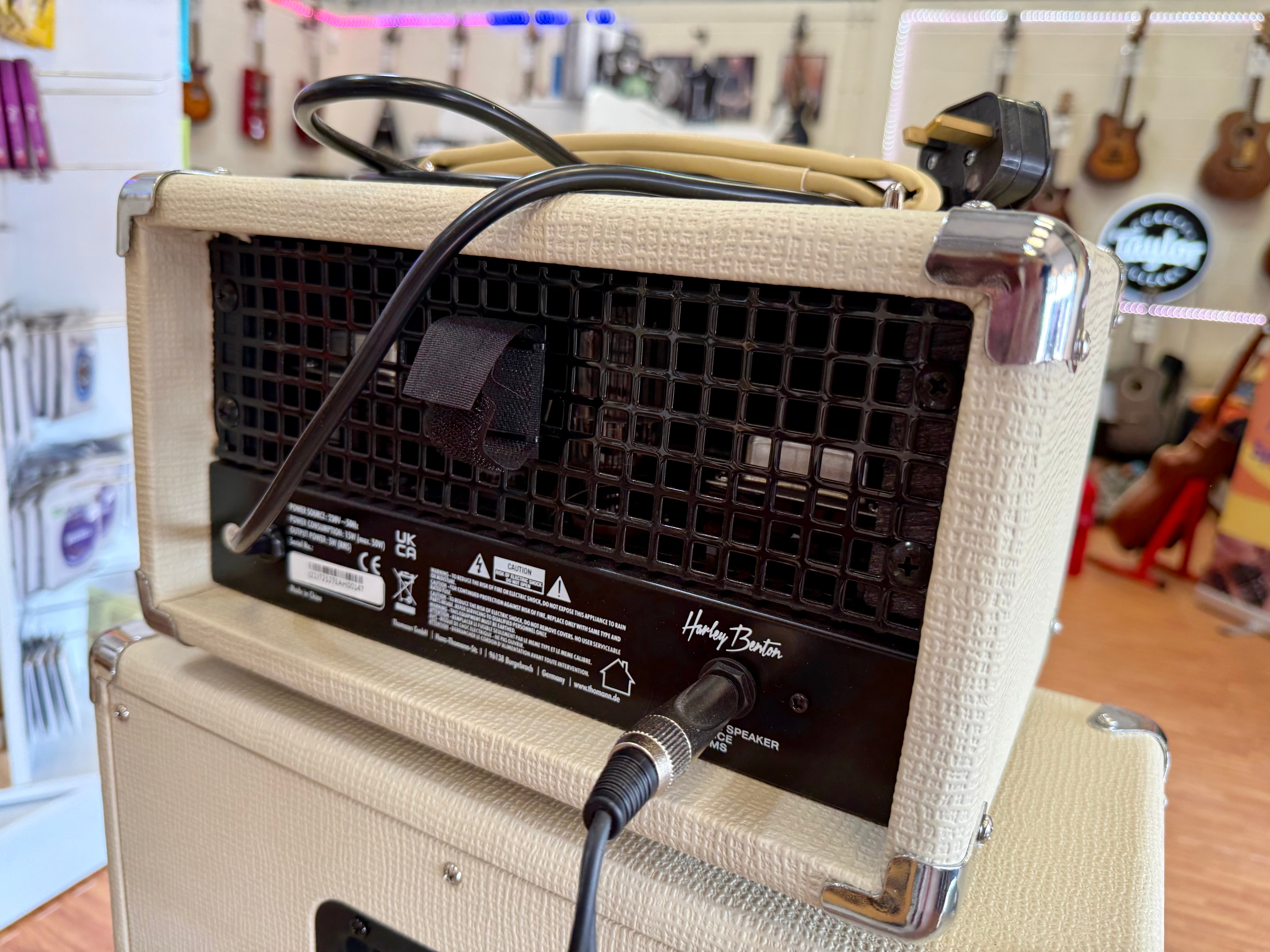 🌟MINT🌟 Harley Benton Tube 5 Amp Head + 2x G110 Celestion 1x10 Cabs~ Mini Stack