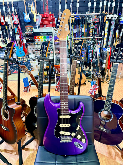 Jet Guitars JS-300~ Metallic Plum~ Rosewood Fingerboard~ Roasted Maple Neck