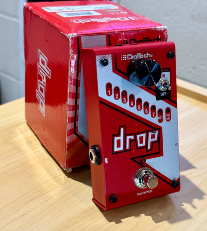 🎸 DigiTech Drop Tune Polyphonic Pitch Shifter~ Guitar Effects Pedal~ Boxed 🎸