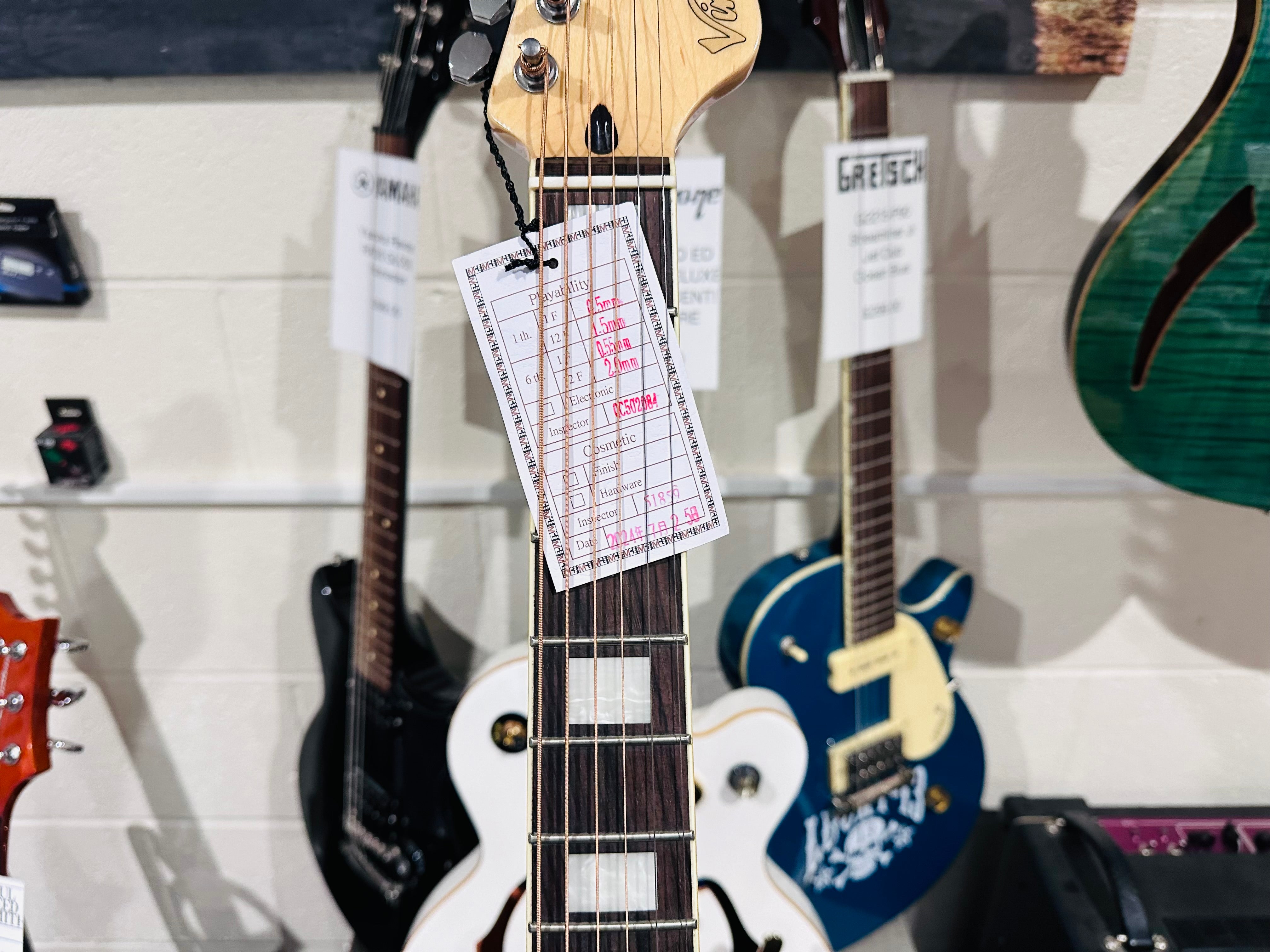 🌟BRAND NEW MODEL🌟 Vintage REVO ELEKTRA ~ Natural Silk Electro-Acoustic Guitar!