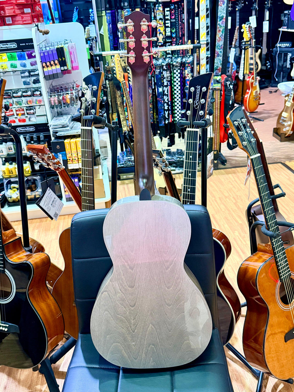 Godin Rialto JR Satina Gray HG Q-Discrete~ Canadian Made~ Wild Cherry~ Ex-Demo
