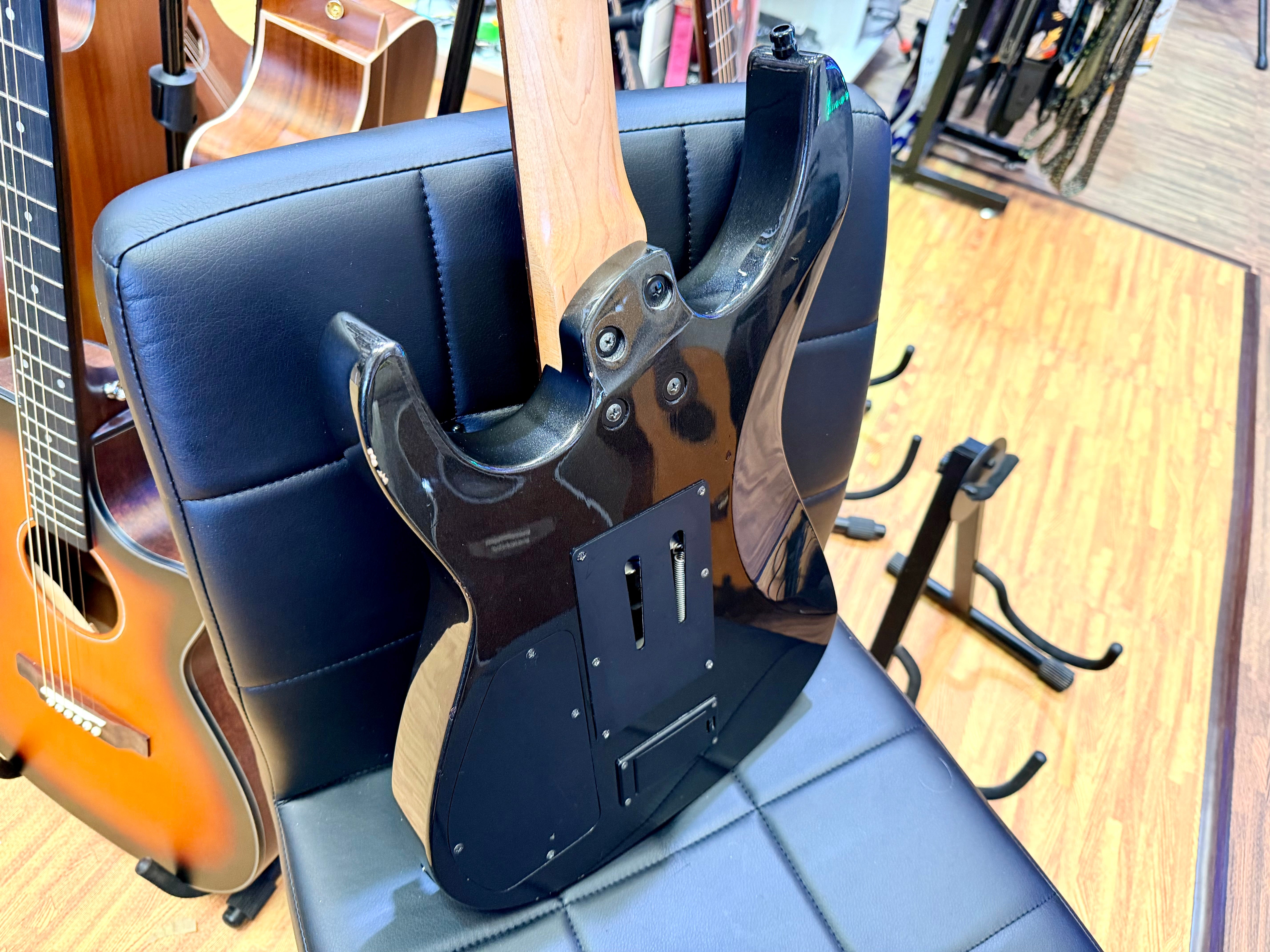 🔥RARE🔥 2005 Fernandes Revolver Pro Sustainer~ Floyd Rose~ Metallic Gunmetal!