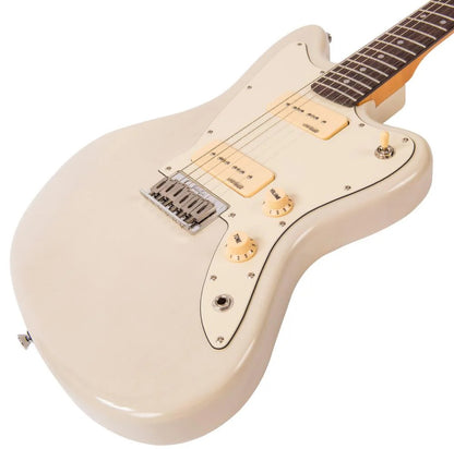 🎸NEW Vintage V65 ReIssued Series Hard Tail Electric Guitar ~ Soapbar~ Blonde 🎸