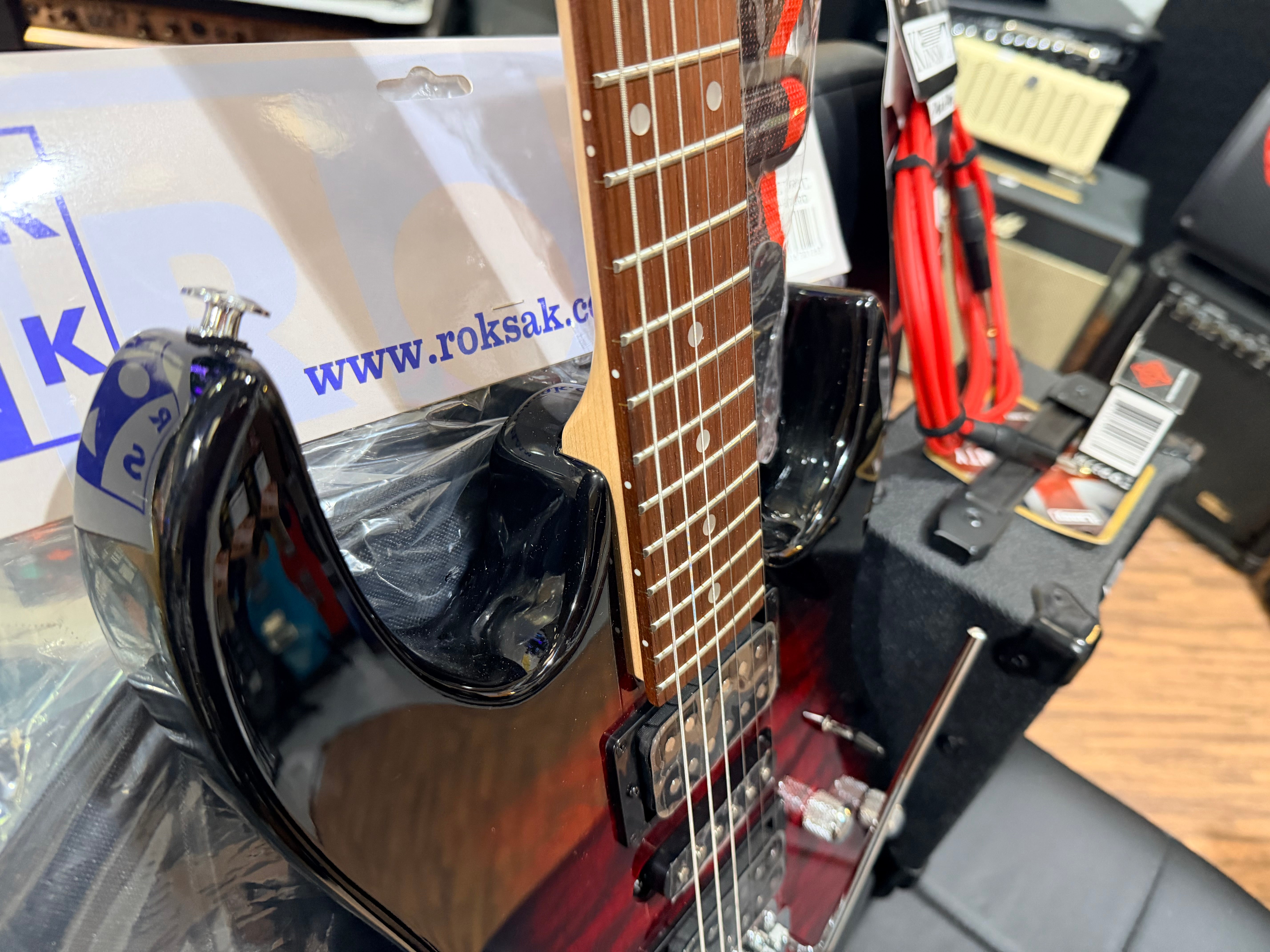 🎁 ELECTRIC GUITAR STARTER PACK 🎁 Ibanez Gio GRX70QA~ Trans Red + Laney Amp, Bag, Tuner