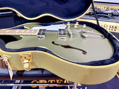 ✨2024✨ Epiphone Casino Worn Olive Drab Hollowbody Guitar + Hard Case~ MINT!