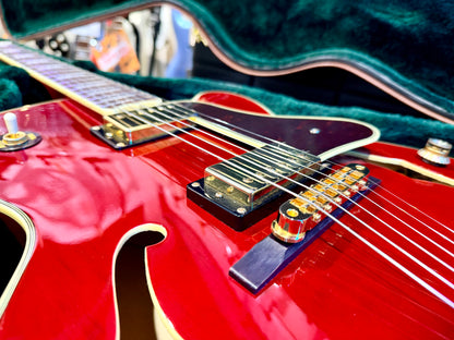 🔥MINT 2019🔥 Epiphone Joe Pass Emperor II Pro~ Rare Wine Red Hollowbody + Hard Case