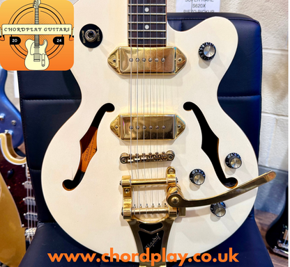 🌟2015🌟 Epiphone Wildkat Royale~ Custom Shop Ltd Ed~ Pearl White~ Semi-Hollow!