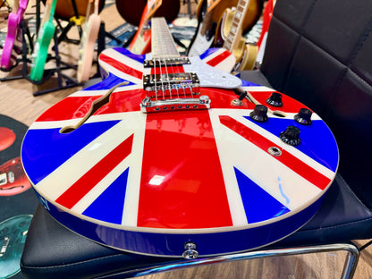 🇬🇧2025 LTD EDITION🇬🇧 Vintage Union Jack~ Semi Acoustic ‘335’ Guitar~VSA25UJ!