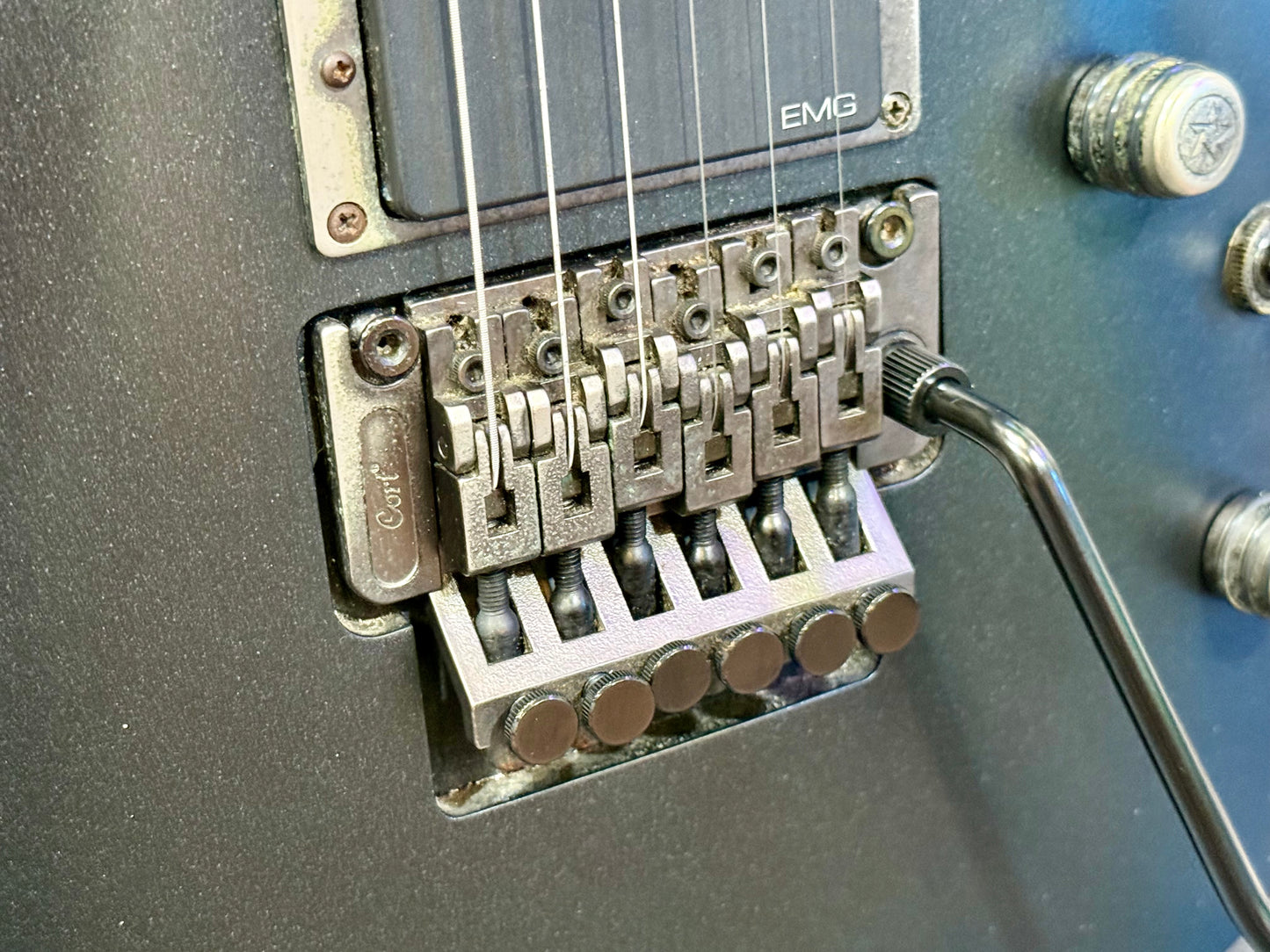 🔥RARE🔥 Cort EVL K6 Satin Black~ Korean Made 2006 Model~ Active EMG P’ups!