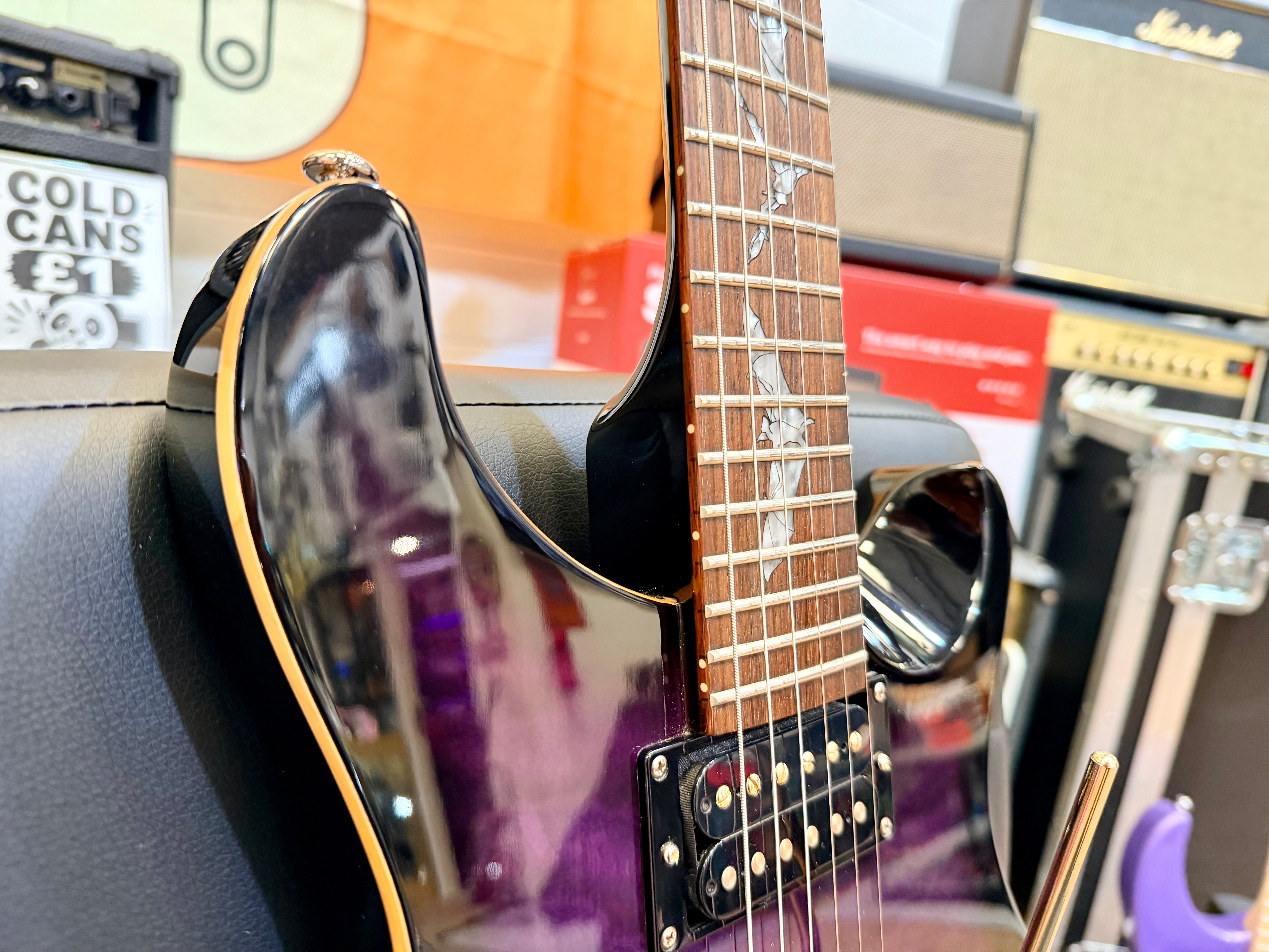 🦇 PRS SE Paul Allender Signature Purple Burst~ 2008 Korean~ Rare Early Model 🦇
