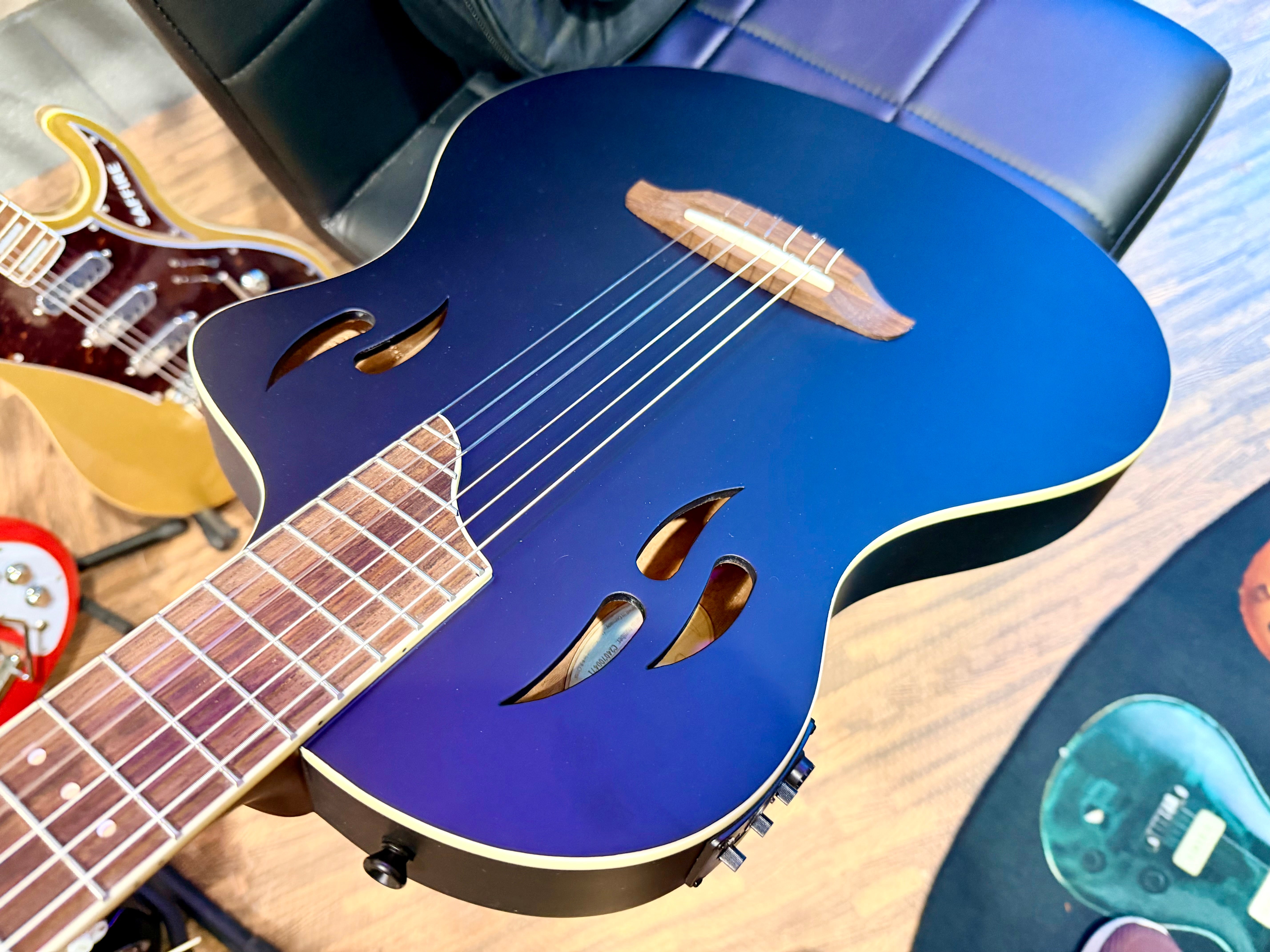 🔥NEW🔥 Ortega TourPlayer Electro-Acoustic Classical Guitar~ Nylon Thin~ Black!