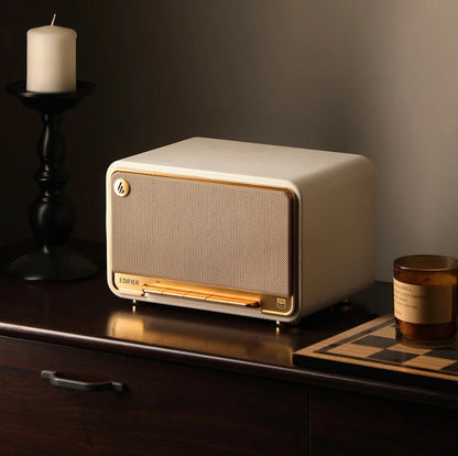 Edifier D32 Tabletop Retro Bluetooth Speaker Hi-Fi Hi-Res Audio 60W RMS - White