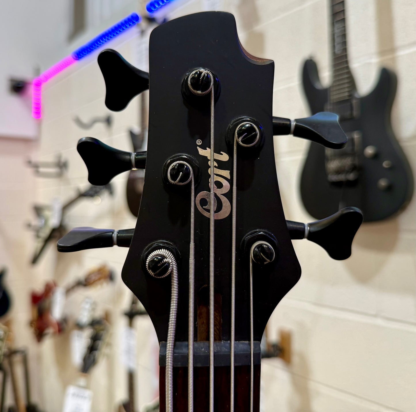🌟MINT🌟 Cort C5-H 5 String Electric Active Bass Guitar~ Pearl White Finish!