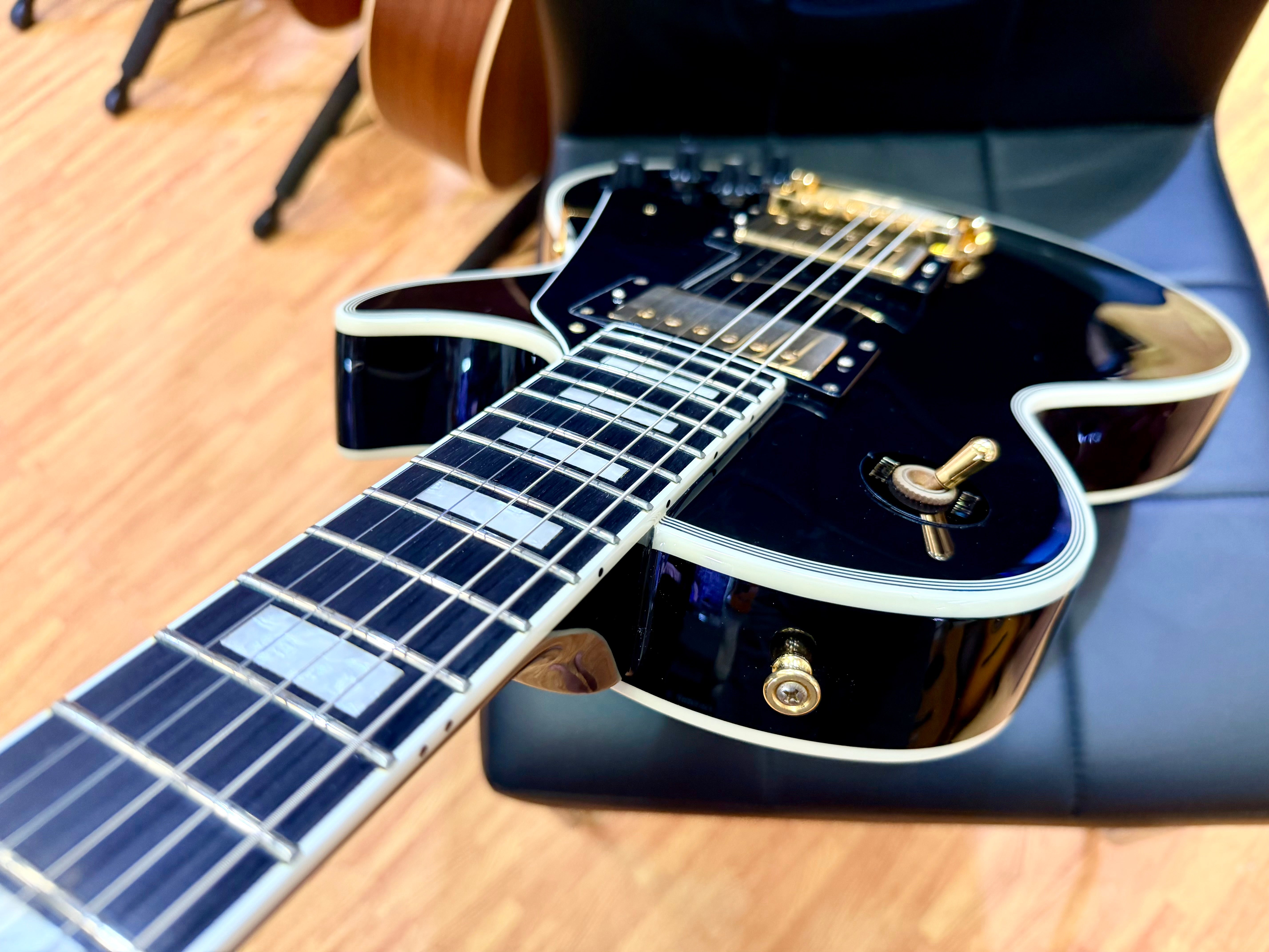 🔥2018🔥 Edwards E-LP-105CD Les Paul Custom Ebony~ Made In Japan ‘ESP’ MIJ + Bag