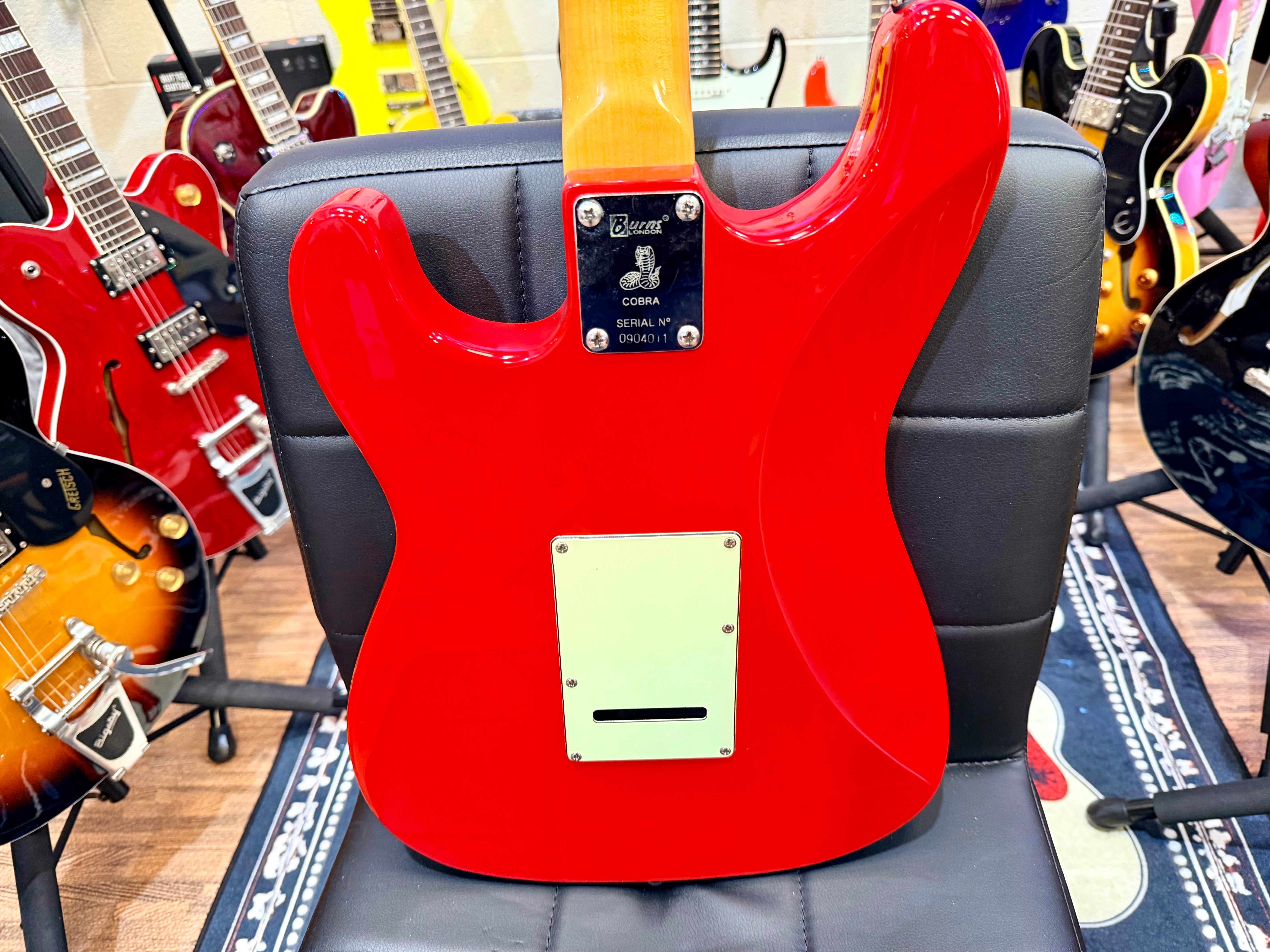 ⚡️2009⚡️ Burns London Cobra Electric Guitar~ Guards Red~ Tri-Sonic Pickups!
