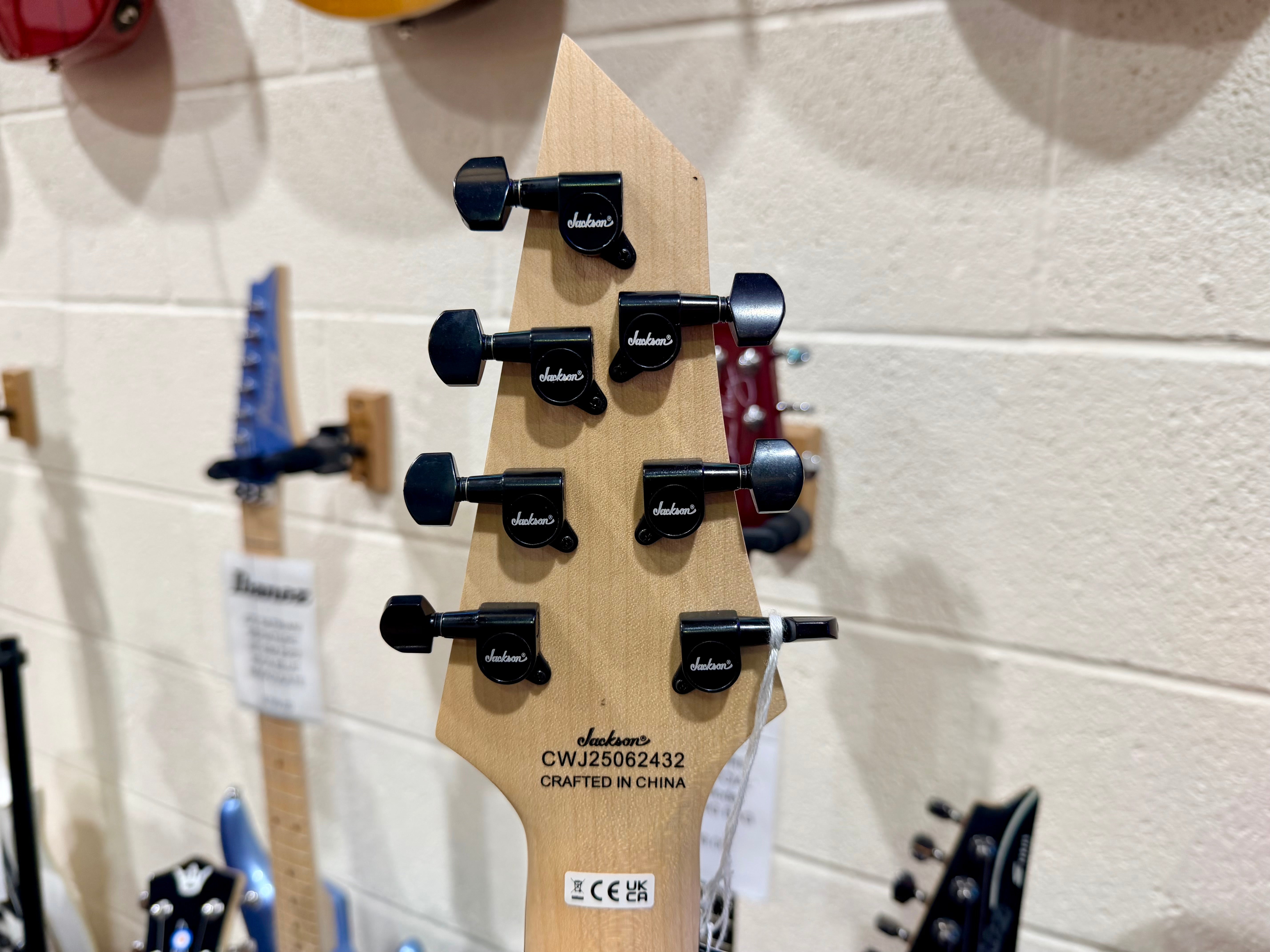 🔥NEW 2025🔥 Jackson JS Series JS22-7 Dinky Arch Top 7 String Guitar~Satin Black