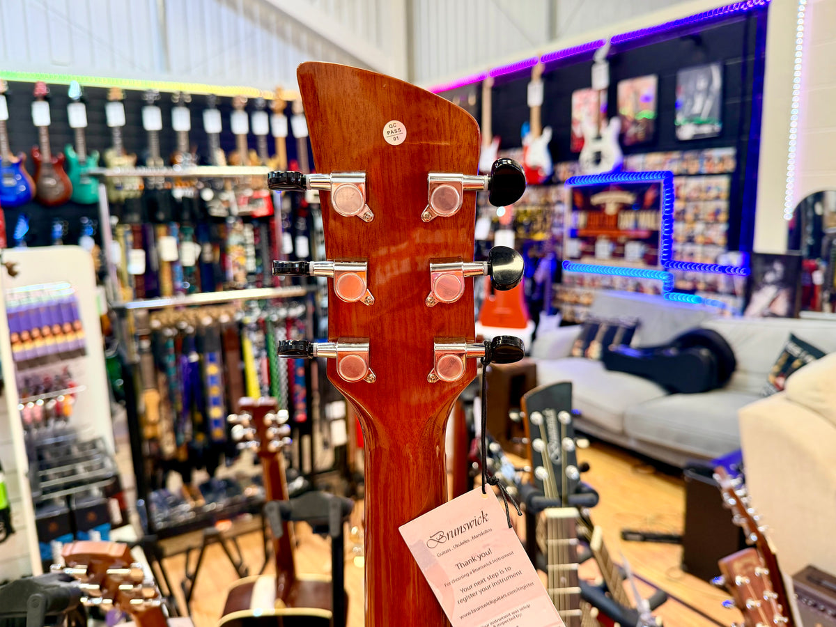 ✨NEW✨ Brunswick BTK60KO Koa Grand Auditorium Cutaway Electro Acoustic Guitar!