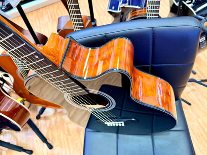 Brunswick BTK50BK Advanced Stage Electro Acoustic Guitar~ Black Gloss Cutaway
