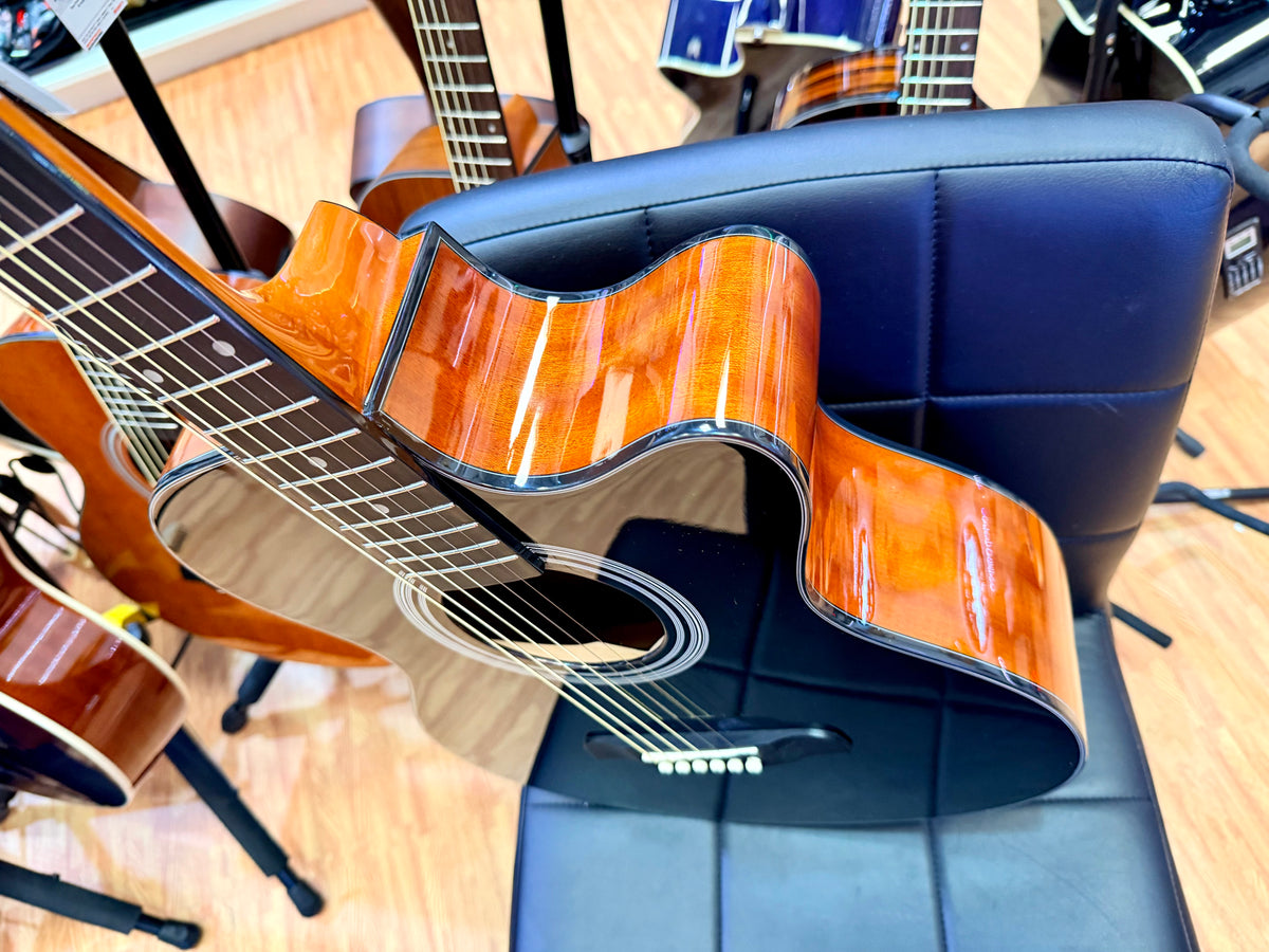 Brunswick BTK50BK Advanced Stage Electro Acoustic Guitar~ Black Gloss Cutaway