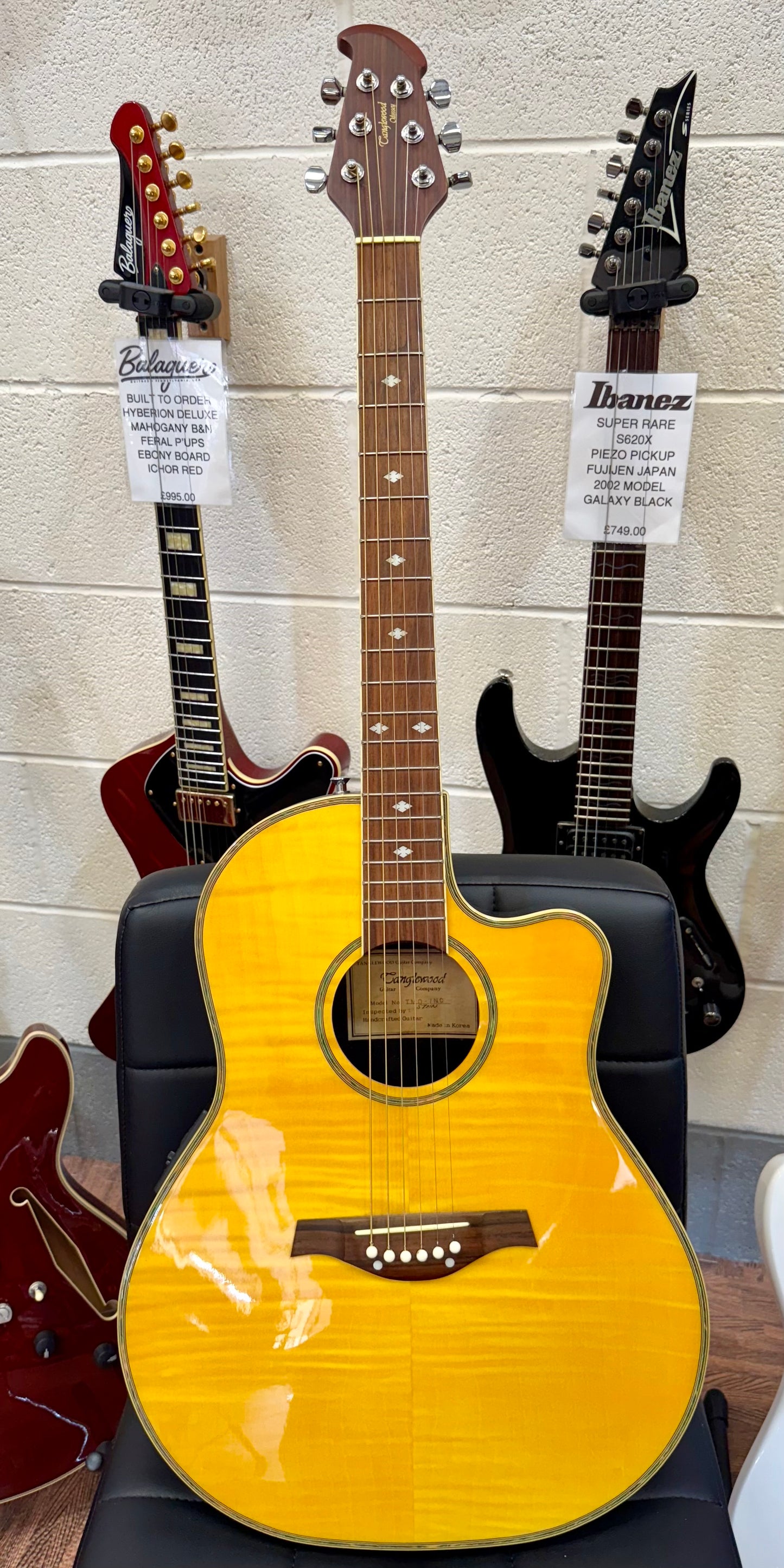 🎸ROUNDBACK🎸 Tanglewood Odyssey TMO-7 Bowl Back Electro-Acoustic Guitar~Natural