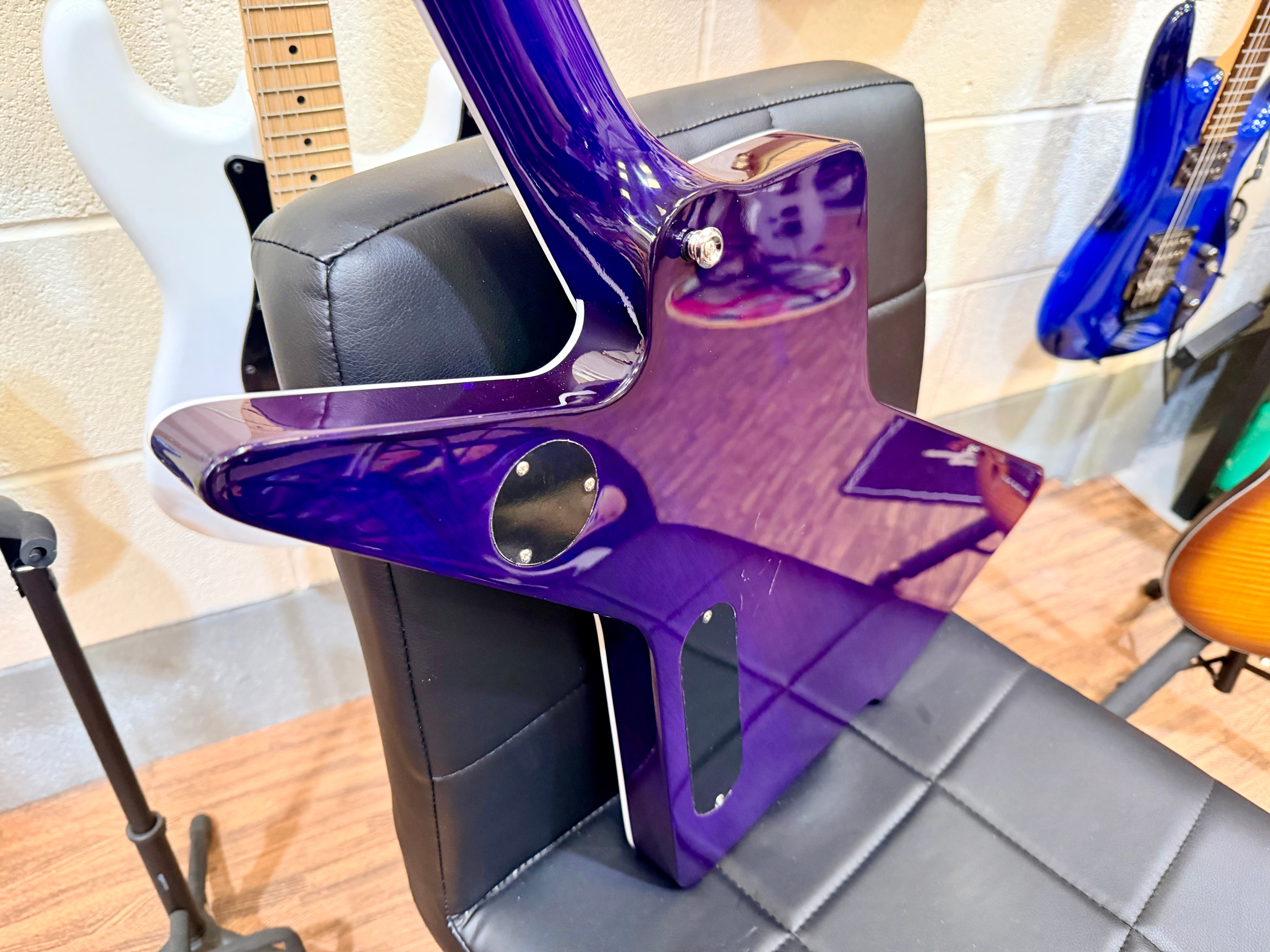 🔥2024🔥 Westcreek Destroyer Electric Guitar~ Explorer Body Shape~ Purple Burst!