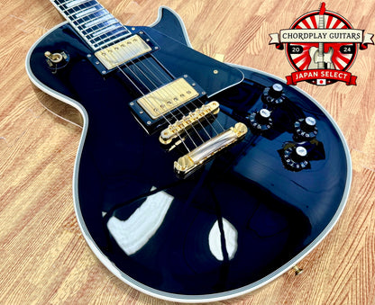 🔥2018🔥 Edwards E-LP-105CD Les Paul Custom Ebony~ Made In Japan ‘ESP’ MIJ + Bag