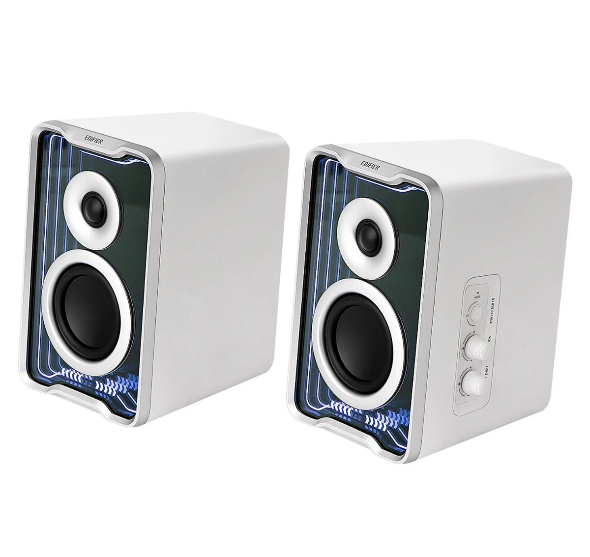 Edifier QR30 Active Bluetooth Bookshelf Gaming 2.0 Speaker Set - White