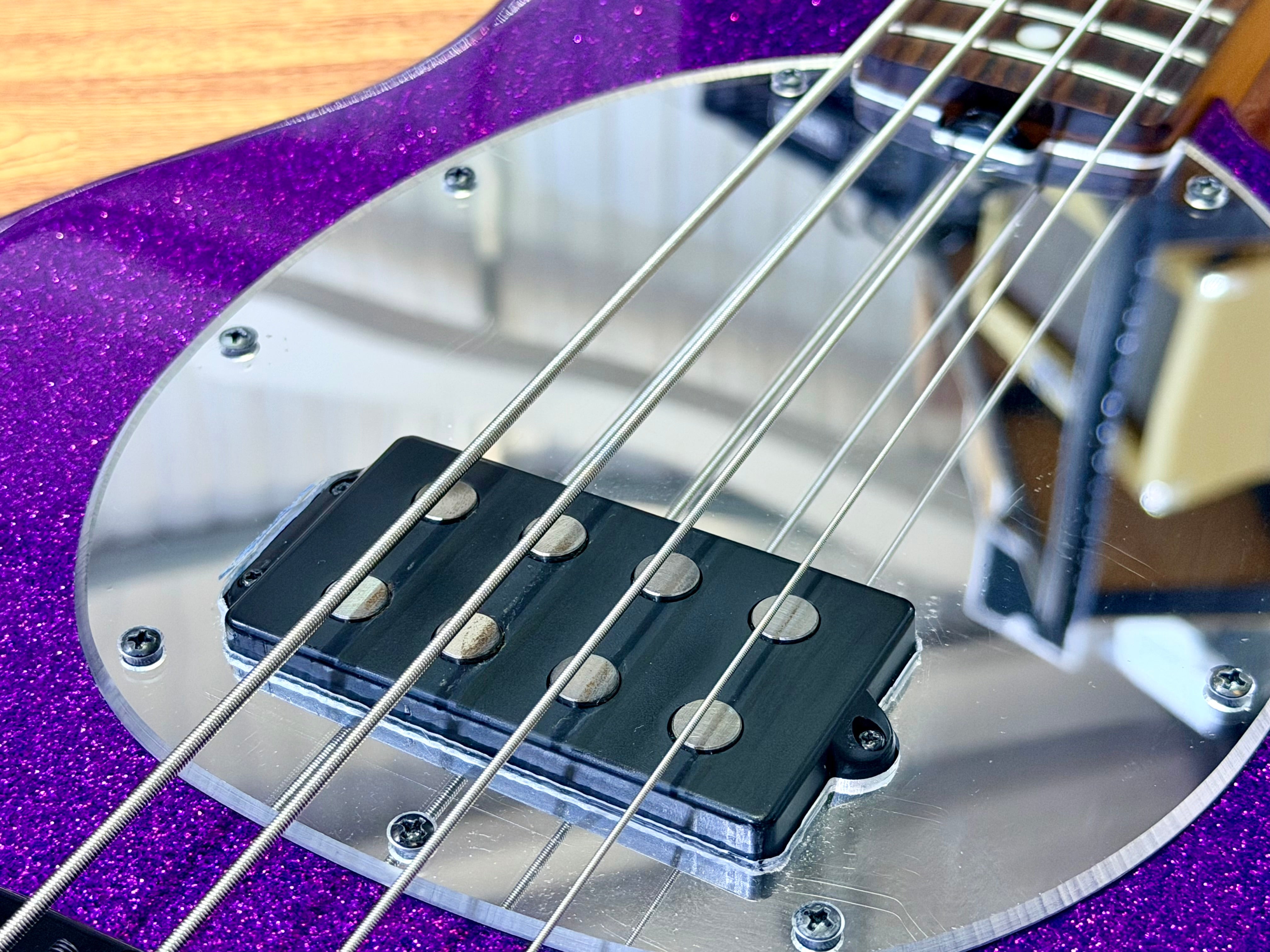 ✨2024✨ Sterling Music Man StingRay RAY34~ Purple Sparkle~ Electric Bass + Bag!