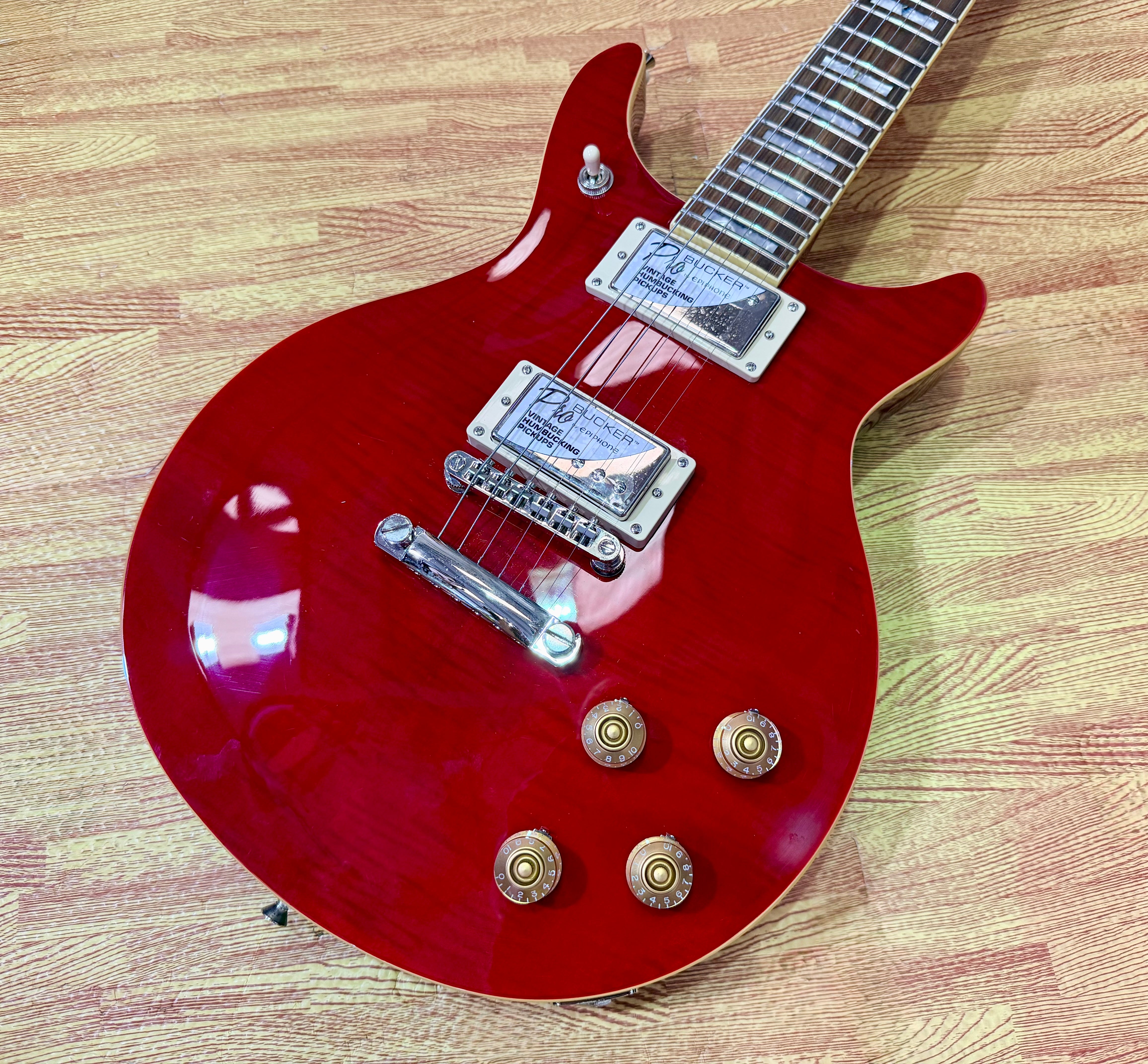 🍒2019🍒 Epiphone DC PRO Black Cherry Electric Guitar~ Ex-Demo~ Mint!