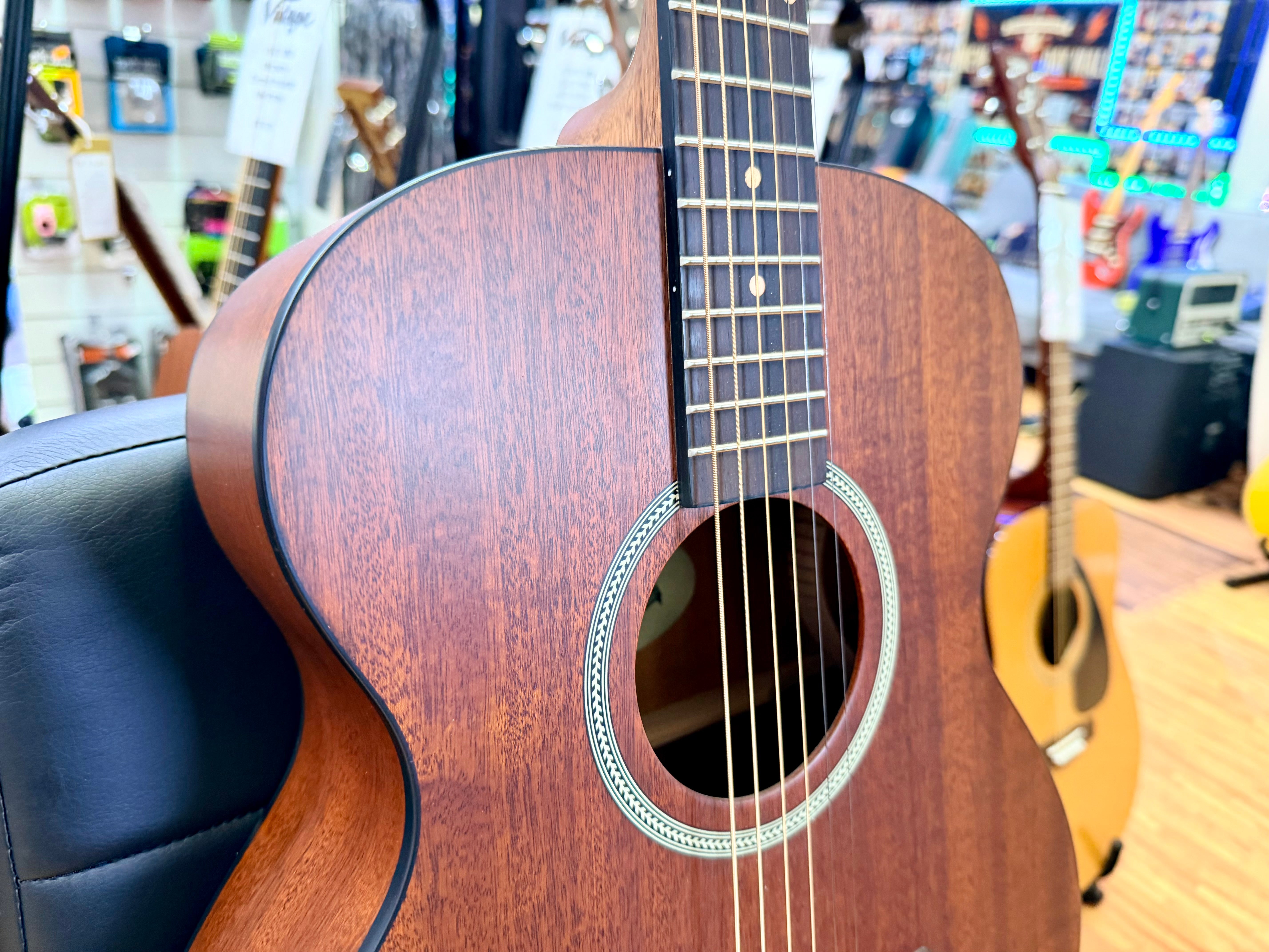 🔥MINT🔥 James Neligan DEV-A Solid Top Mahogany Acoustic Guitar Natural Satin!