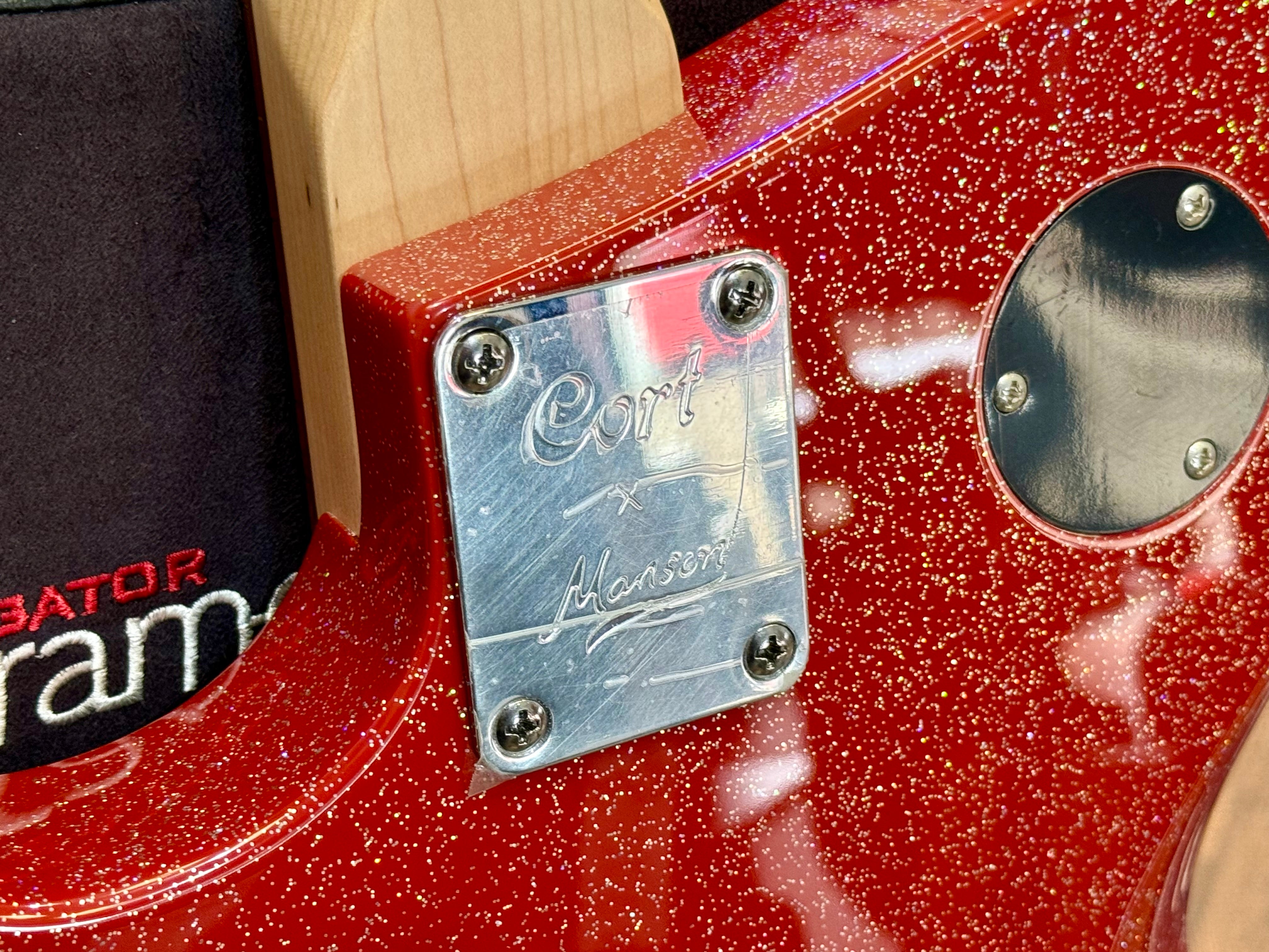 🔥NEW RELEASE🔥 Manson Meta Series Matt Bellamy MBM-2H Sustainiac~ Red Sparkle!