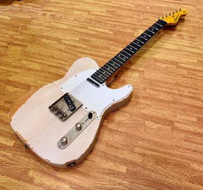 🔥 Vintage V62 ICON Distressed Ash Blonde Telecaster Style Wilkinson Pickups 🔥