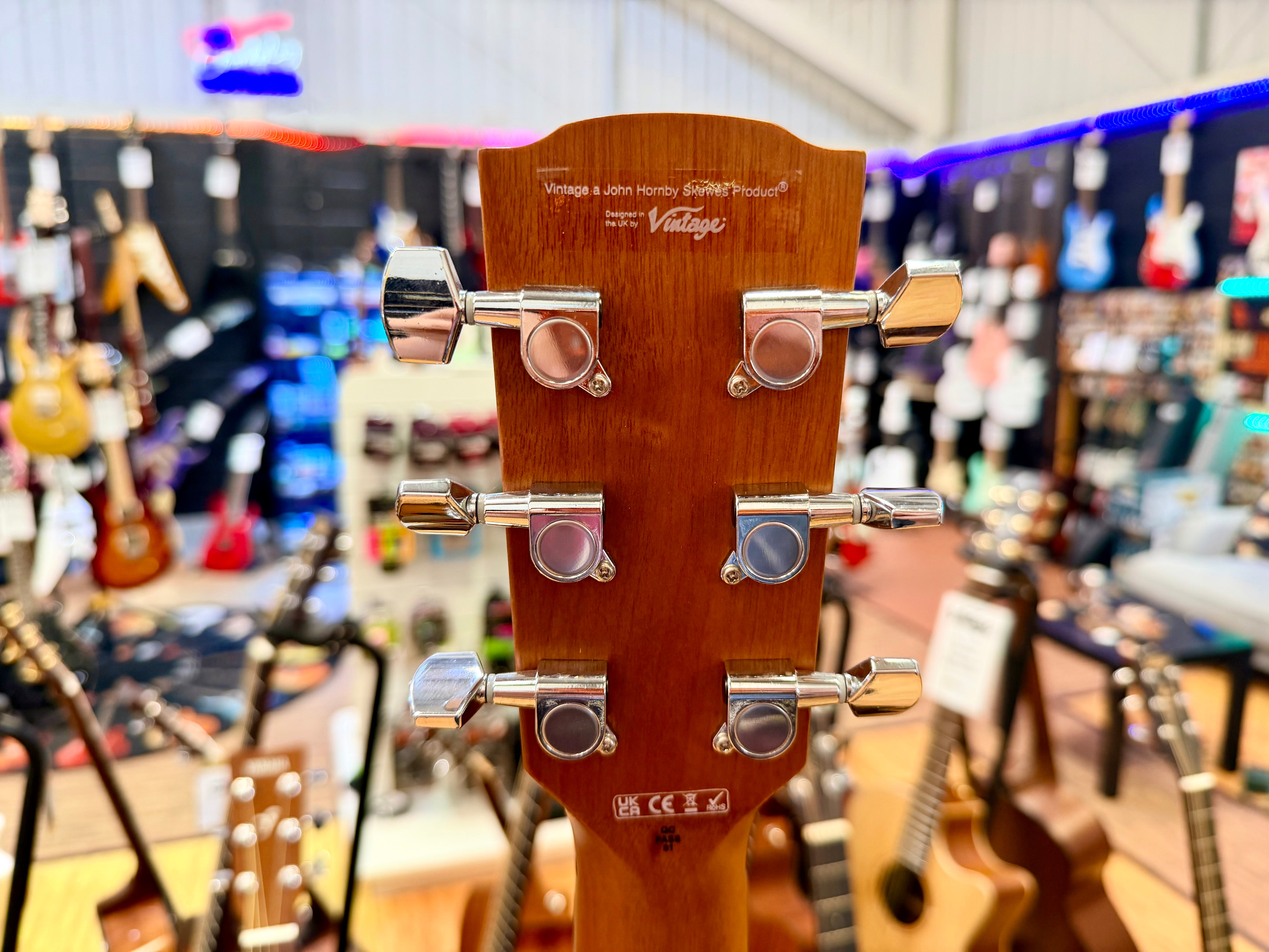 🪵NEW🪵 Vintage Statesboro VE440MM Mahogany Cutaway Electro-Acoustic Guitar!