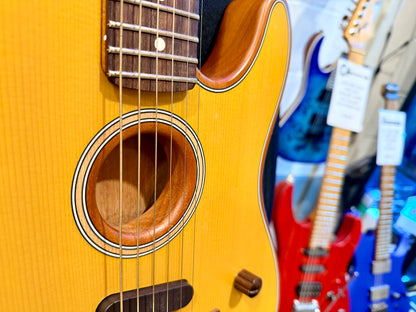 🌟2021🌟 Fender Acoustasonic Player Telecaster~ Butterscotch Aged Natural + Bag!