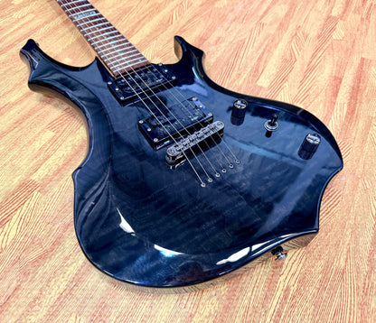 🔥2008🔥 ESP LTD F-100FM See Thru Black Electric Guitar~ Early Model 08!