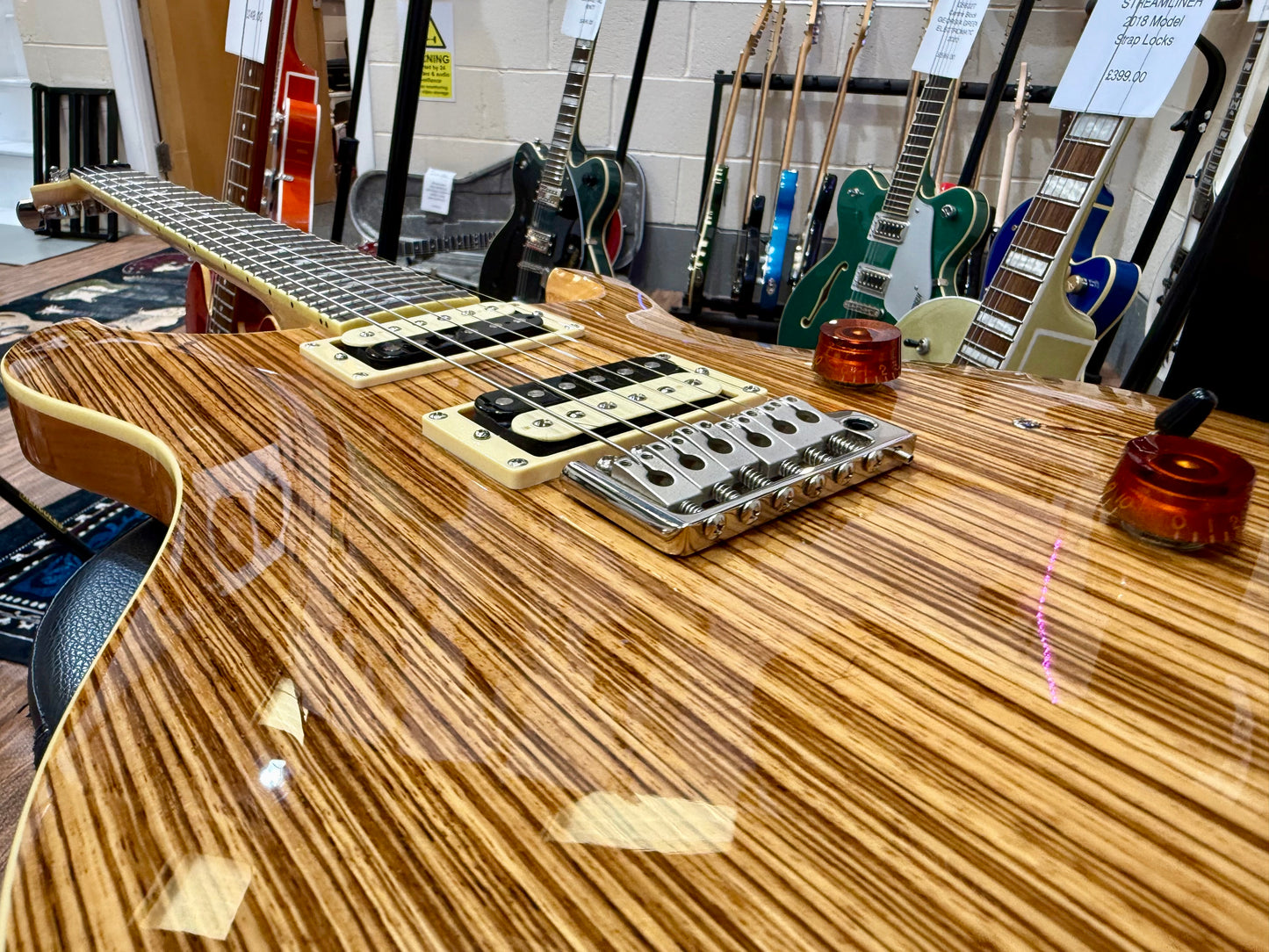 🦓 ZEBRAWOOD LTD EDITION 🦓 PRS SE Custom 24 Exotic~ 2017 Rare Finish~ Coil Tap!