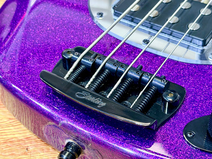 ✨2024✨ Sterling Music Man StingRay RAY34~ Purple Sparkle~ Electric Bass + Bag!