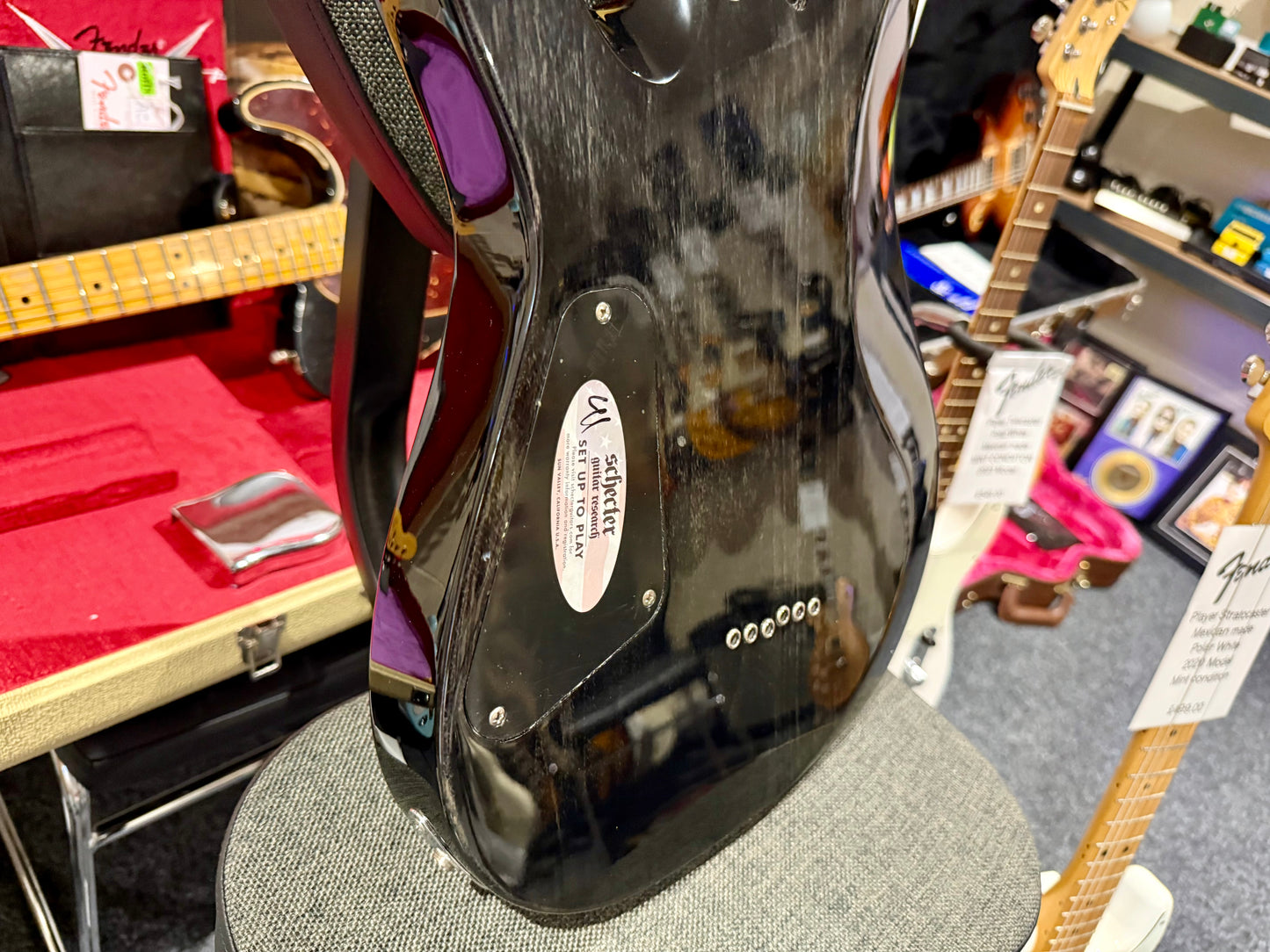🔥EX-DEMO🔥 Schecter C-6 Plus Trans Black Charcoal Burst~ Diamond Series Guitar!