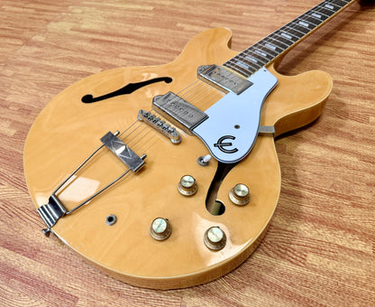 ⚡️2016⚡️ Epiphone Casino Natural Hollowbody P90 Electric Guitar~ Dogear Pickups!